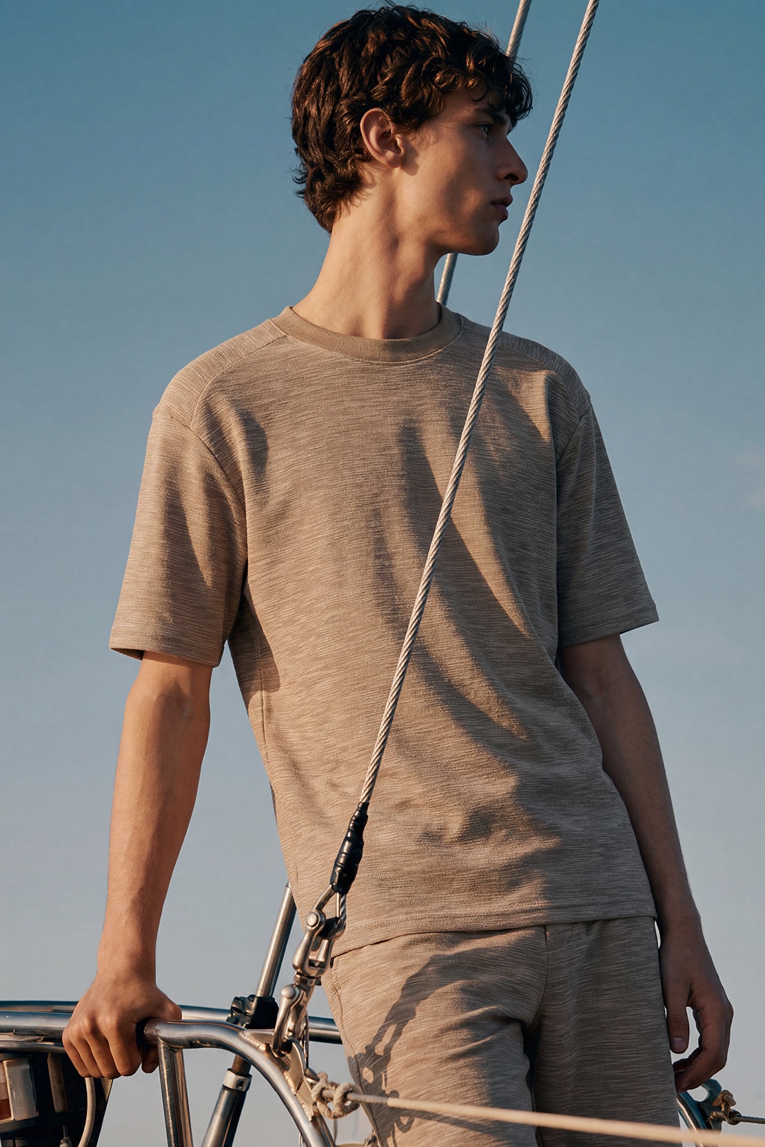 KOKO Air Rib Drop Shoulder T-Shirt – Clay