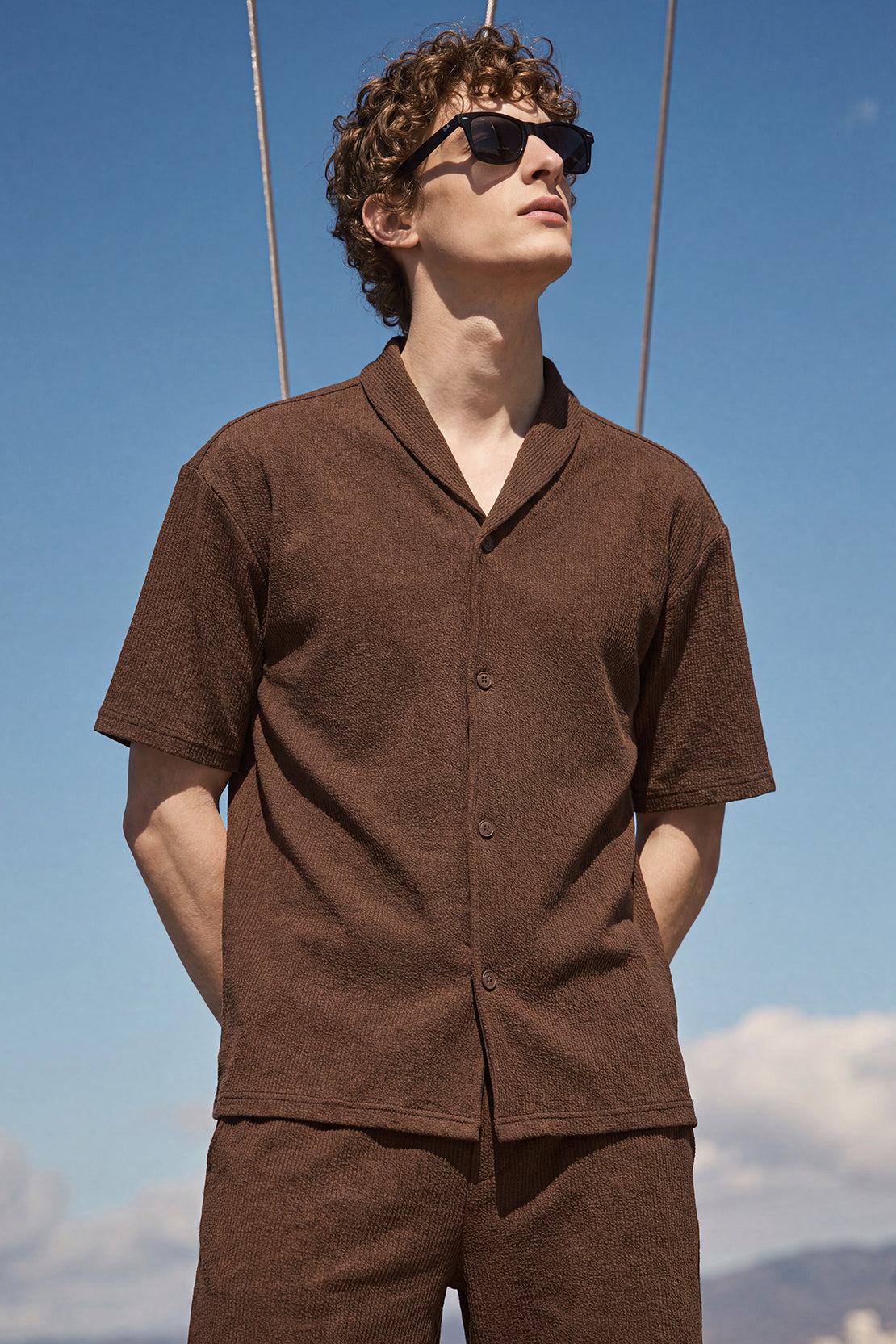 KOKO Craft Knit Shirt – Coffee Brown