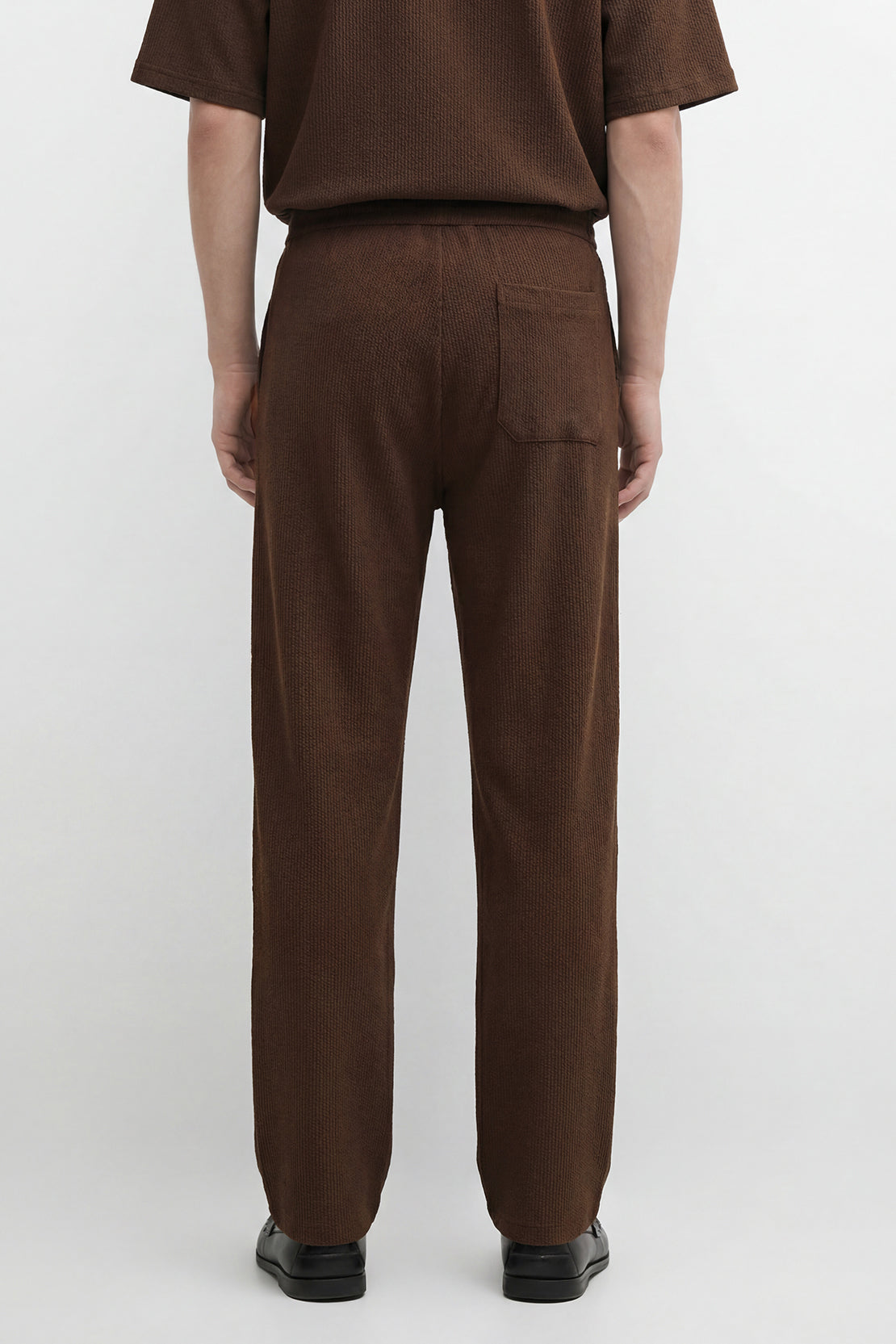 KOKO Craft Knit Straight Fit Pants – Brown