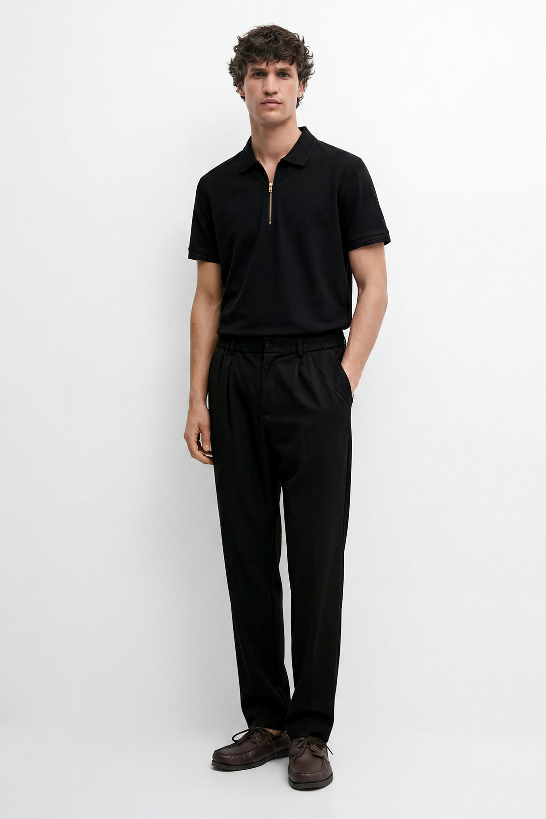 KOKO Light Knit Straight Fit Pants – Black
