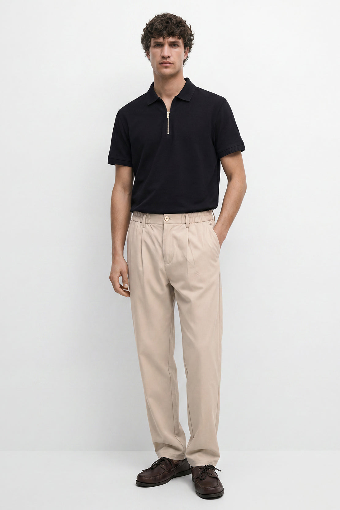 KOKO Light Knit Relaxed Pants – Beige