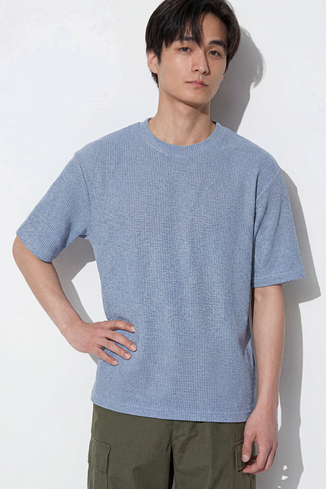 KOKO Modal Crew Top – Soft Blue