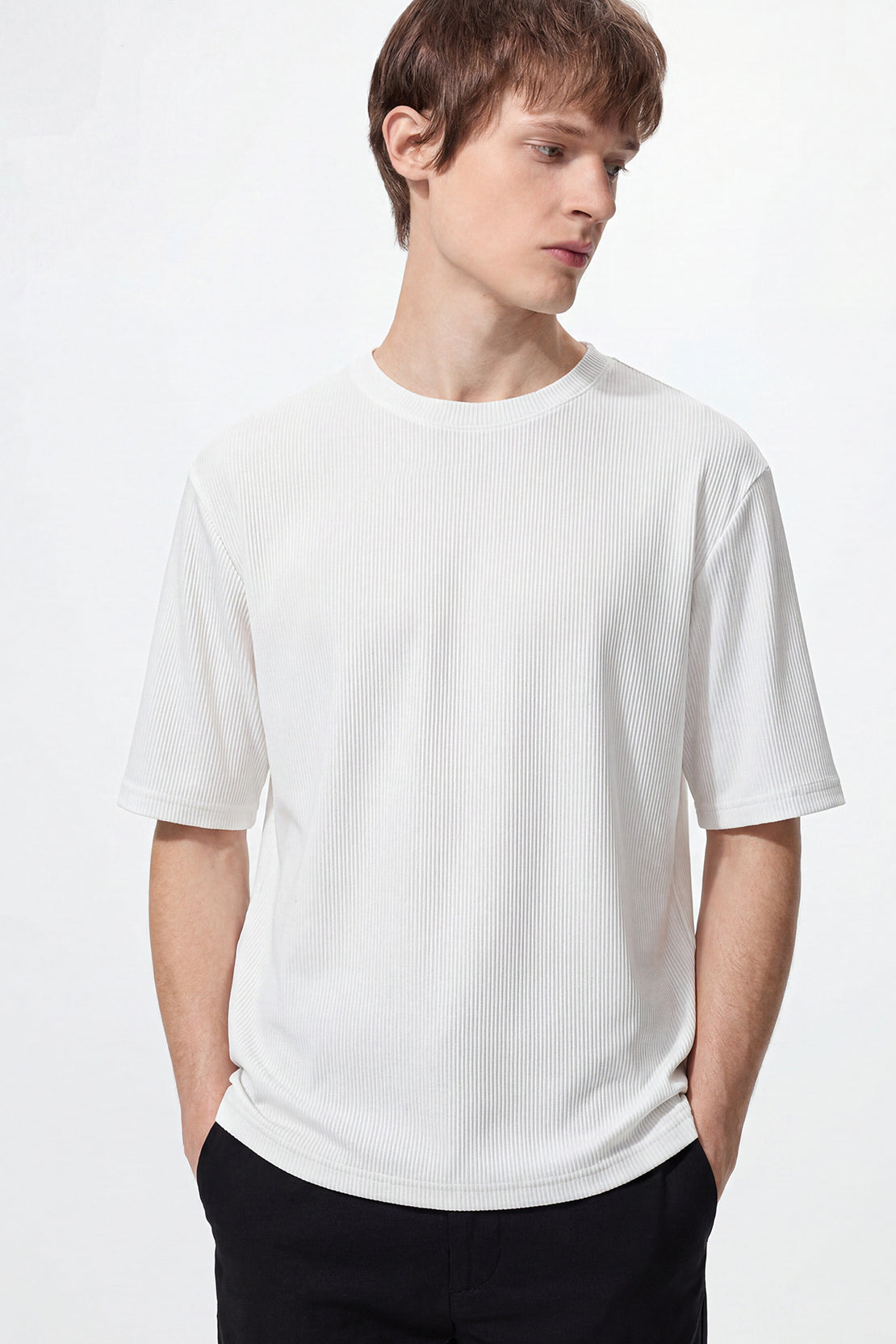 KOKO Modal Crew Top – White