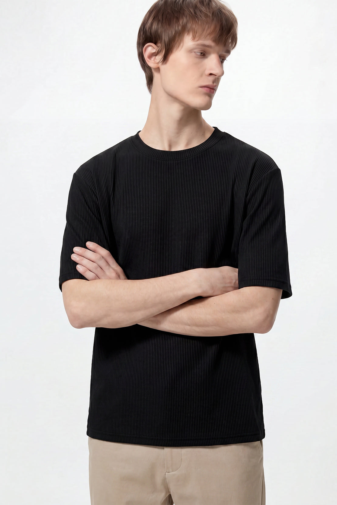 KOKO Modal Crew Top – Black
