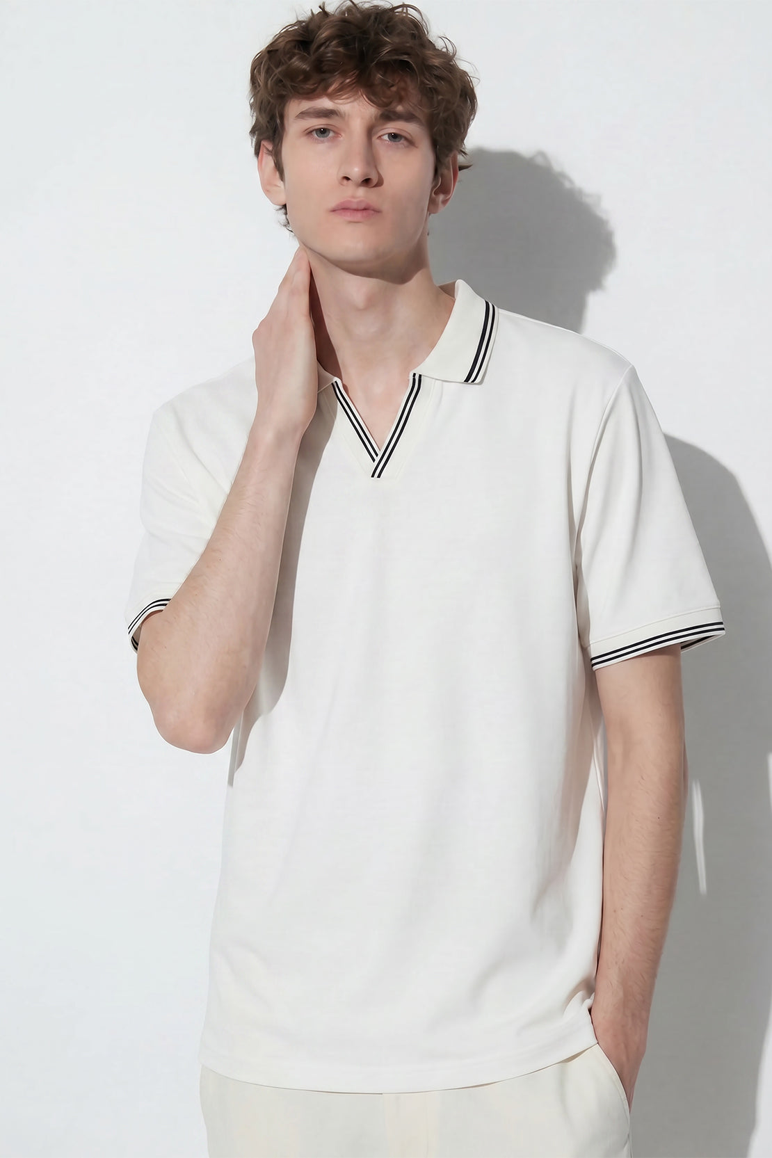 KOKO Move Knit Polo T-Shirt – Off White