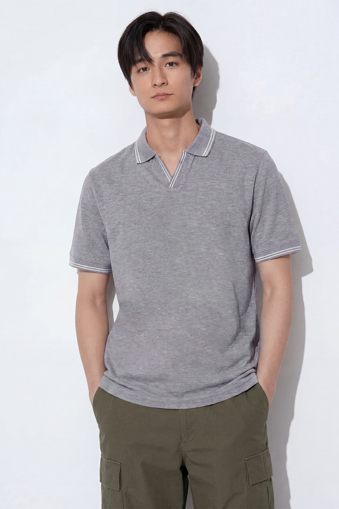 KOKO Move Knit Polo T-Shirt – Grey