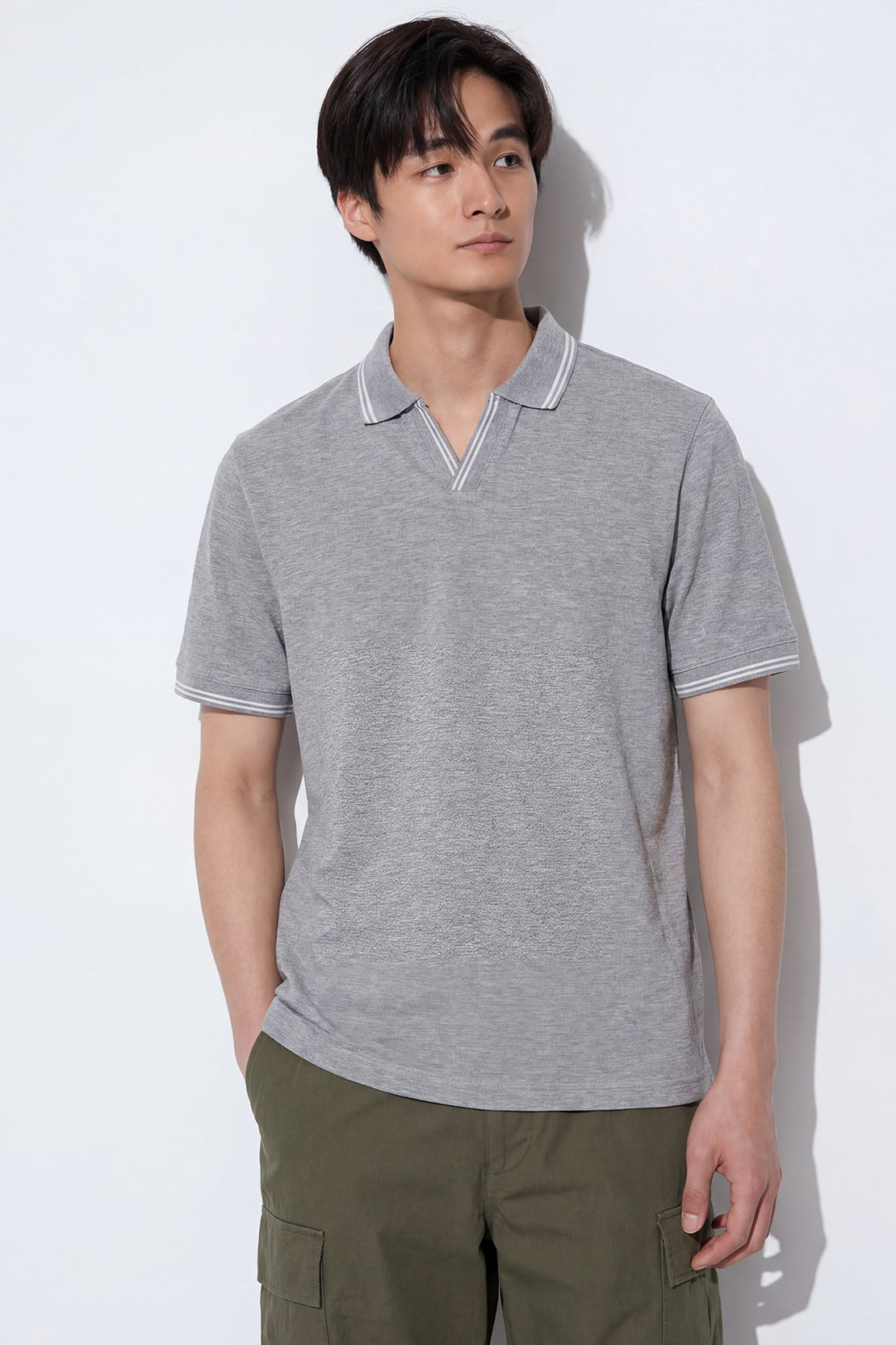 KOKO Move Knit Polo T-Shirt – Grey