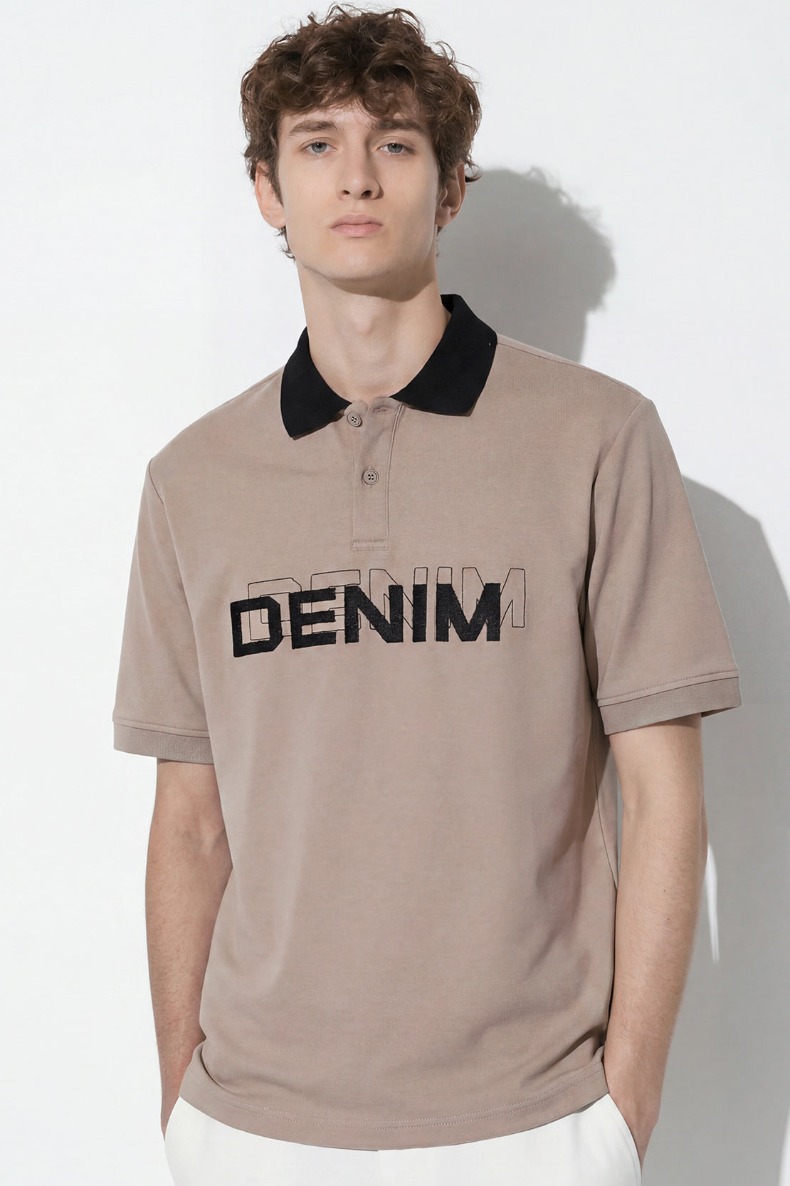 KOKO Modal Blend Polo T-Shirt – Coffee
