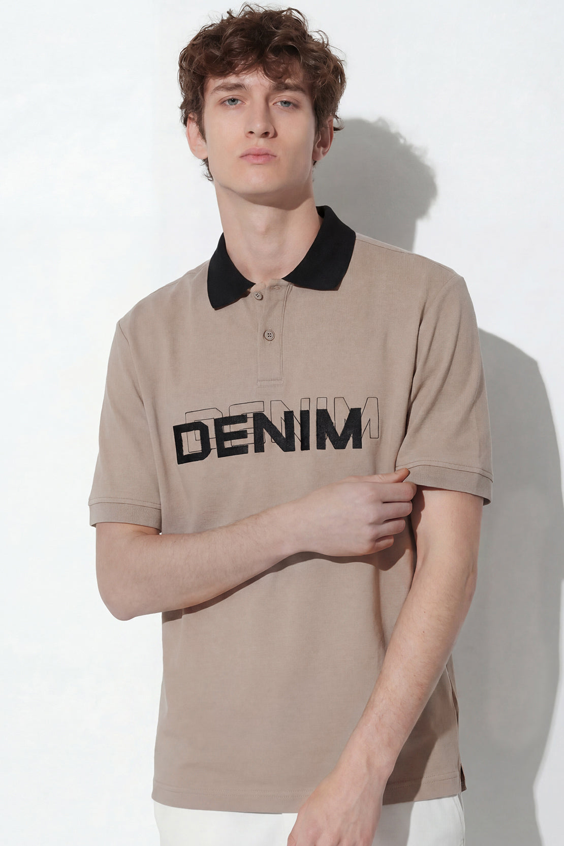 KOKO Modal Blend Polo T-Shirt – Coffee
