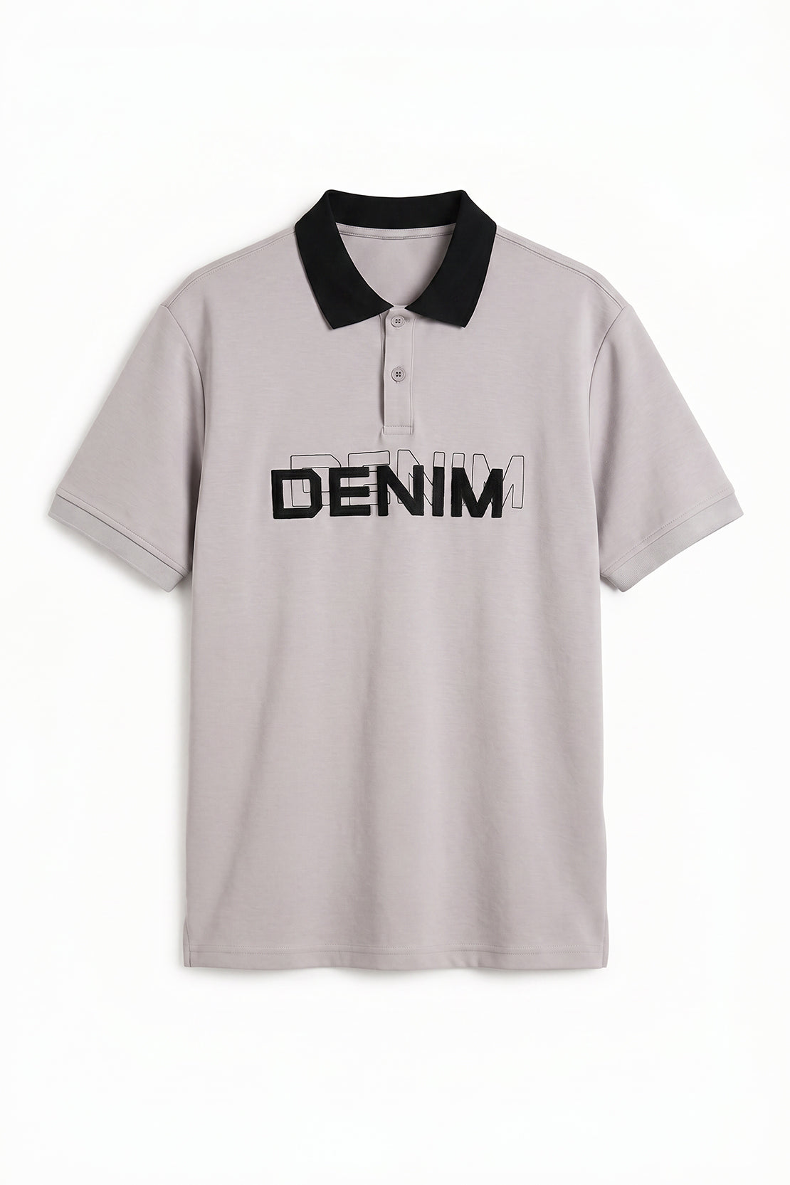 KOKO Modal Polo T-Shirt – Soft Grey