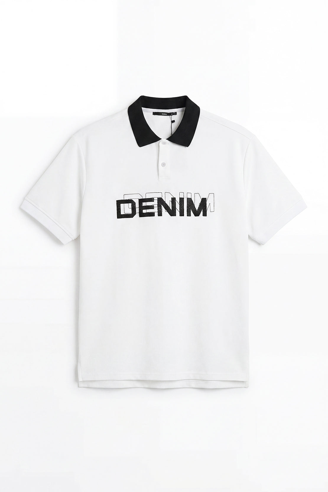 KOKO Modal Blend Polo T-Shirt – White