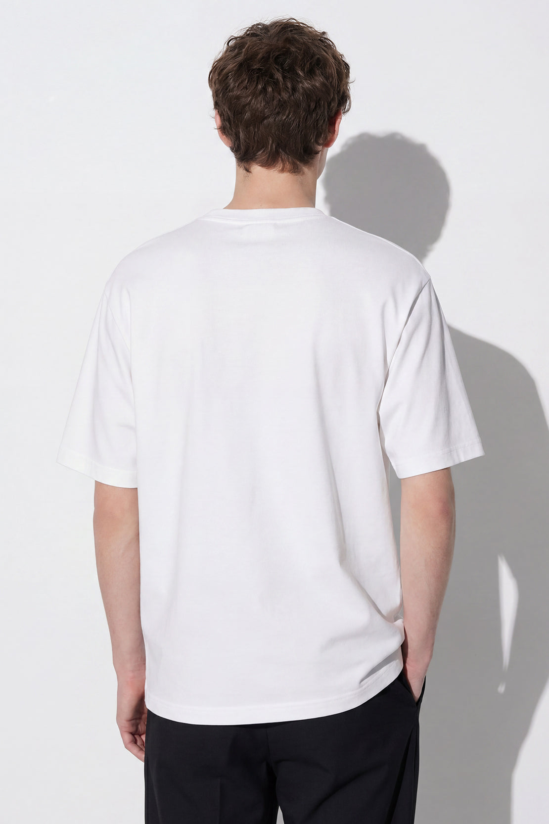KOKO Soft Knit Drop Shoulder T-Shirt – White