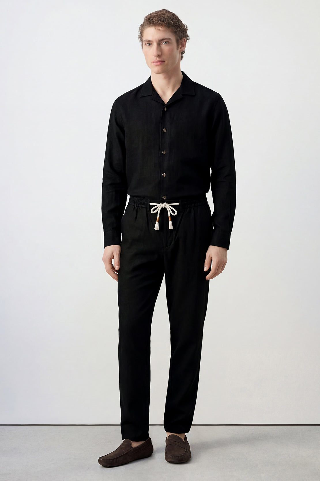 KOKO Linen Relaxed Pant – Black