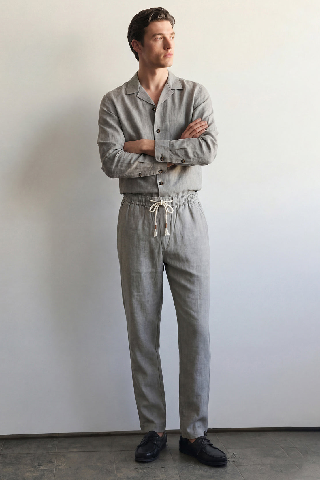 KOKO Linen Shirt – Grey
