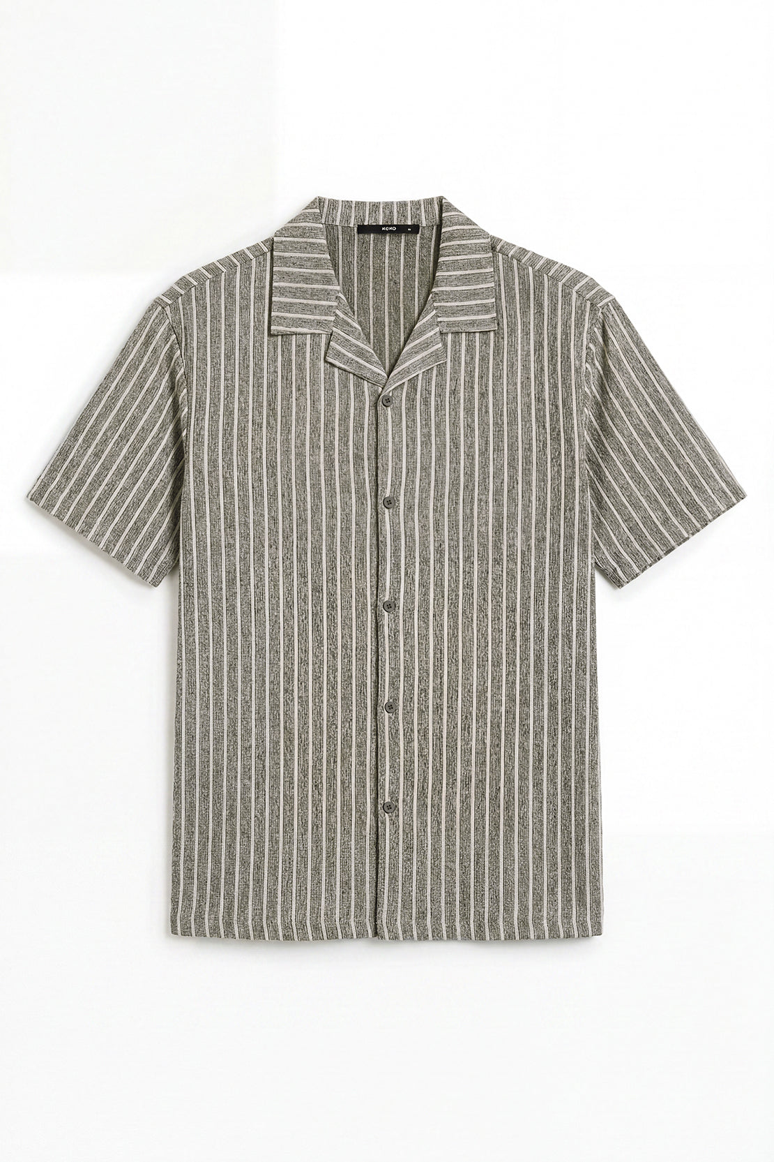 KOKO Cotton Ribbed Short Sleeve Shirt – Green
