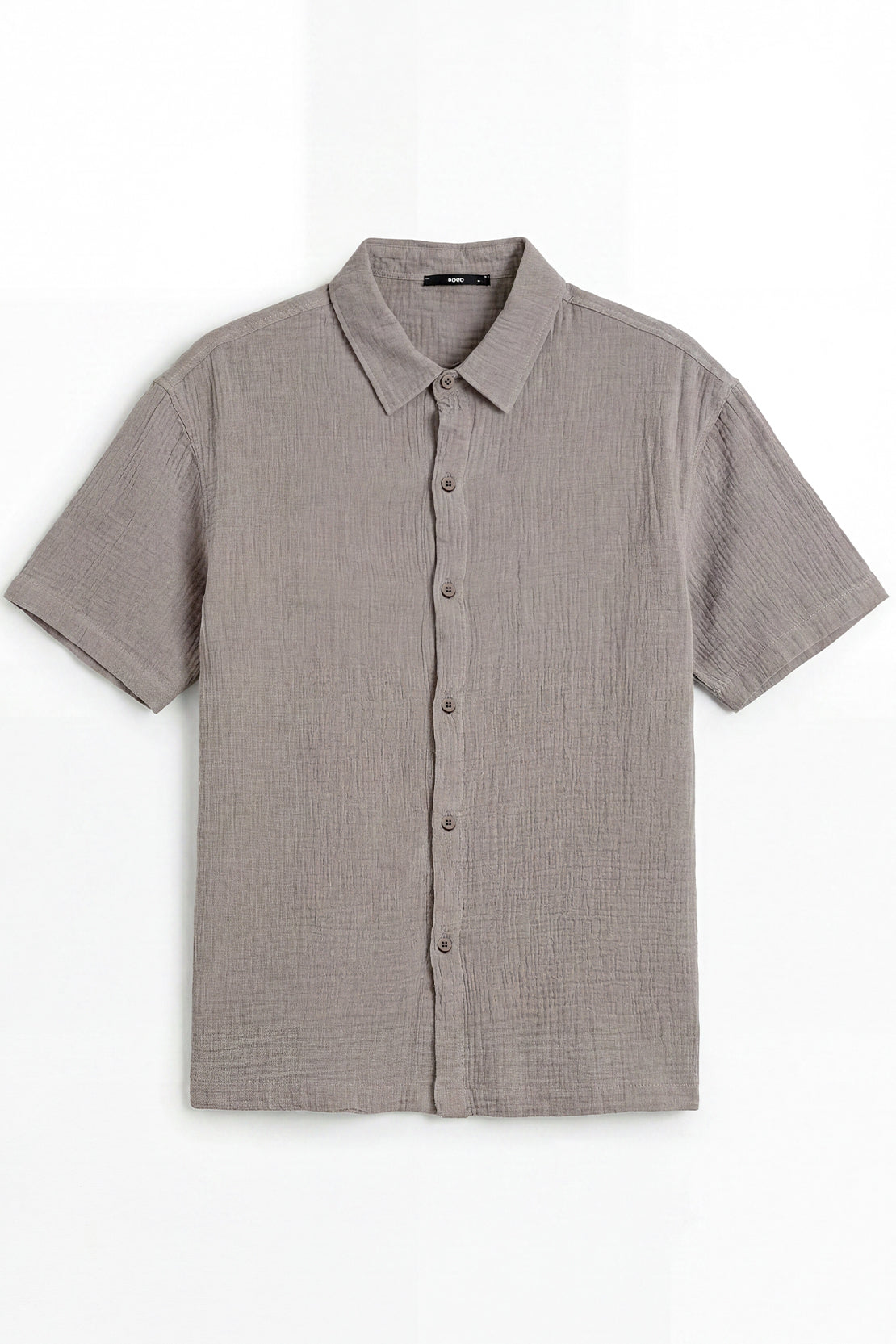 KOKO Air Muslin Button-Down Shirt – Beige