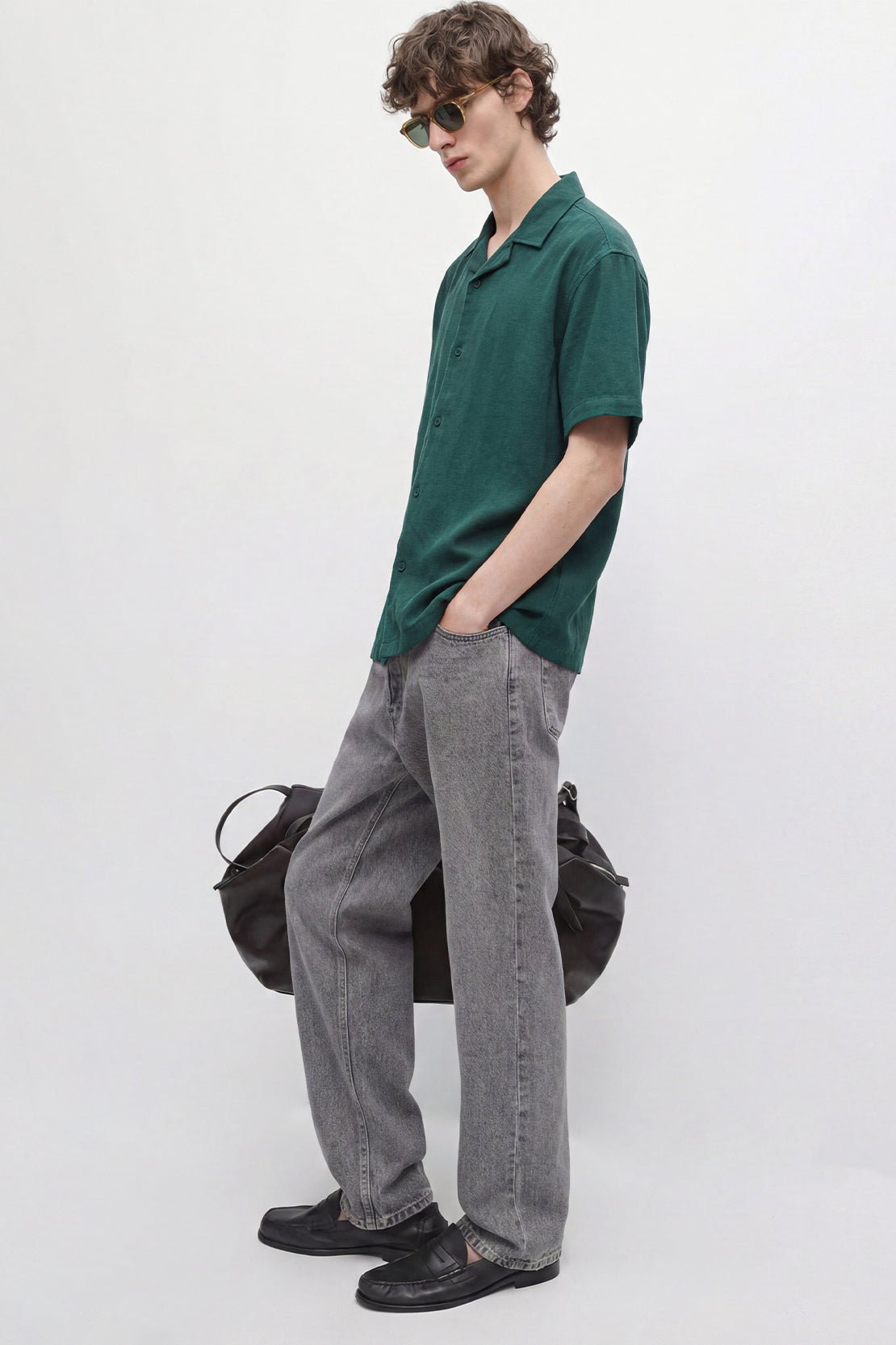 KOKO Air Loome Button-Down Shirt – Green