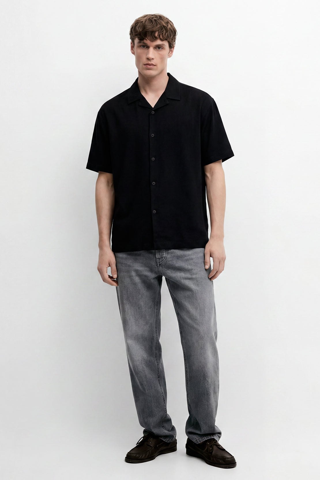 KOKO Air Loome Button-Down Shirt – Black