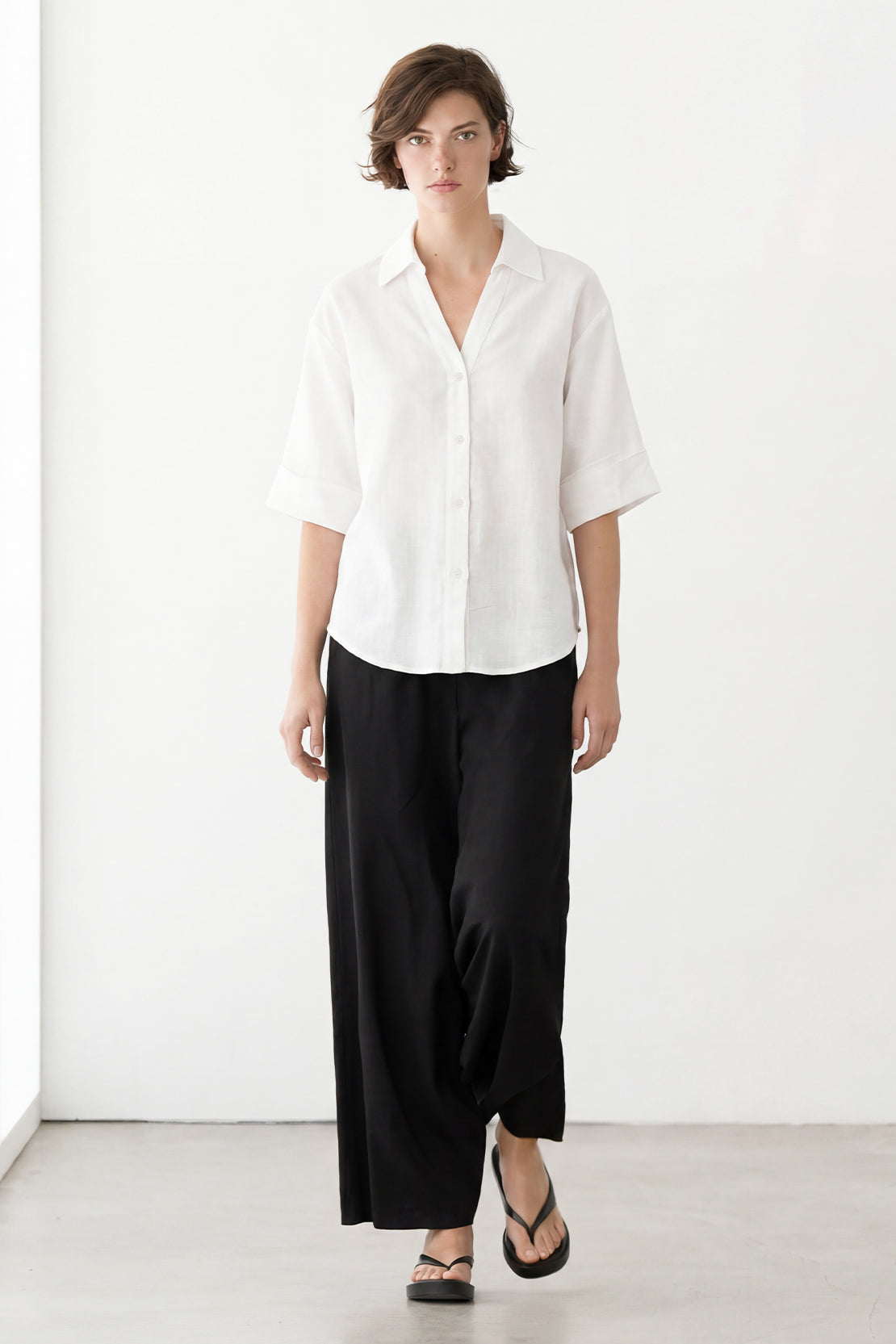 KOKO Cloud Linen Relaxed Shirt – Off white