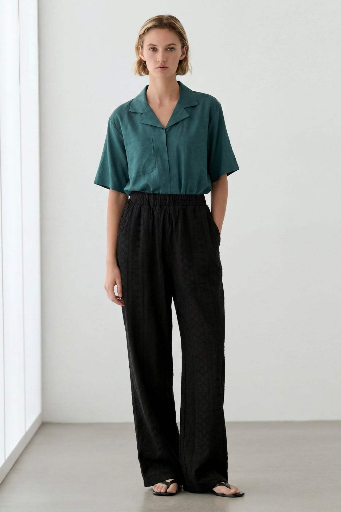 KOKO Nova Knit Relaxed Trouser  – Black
