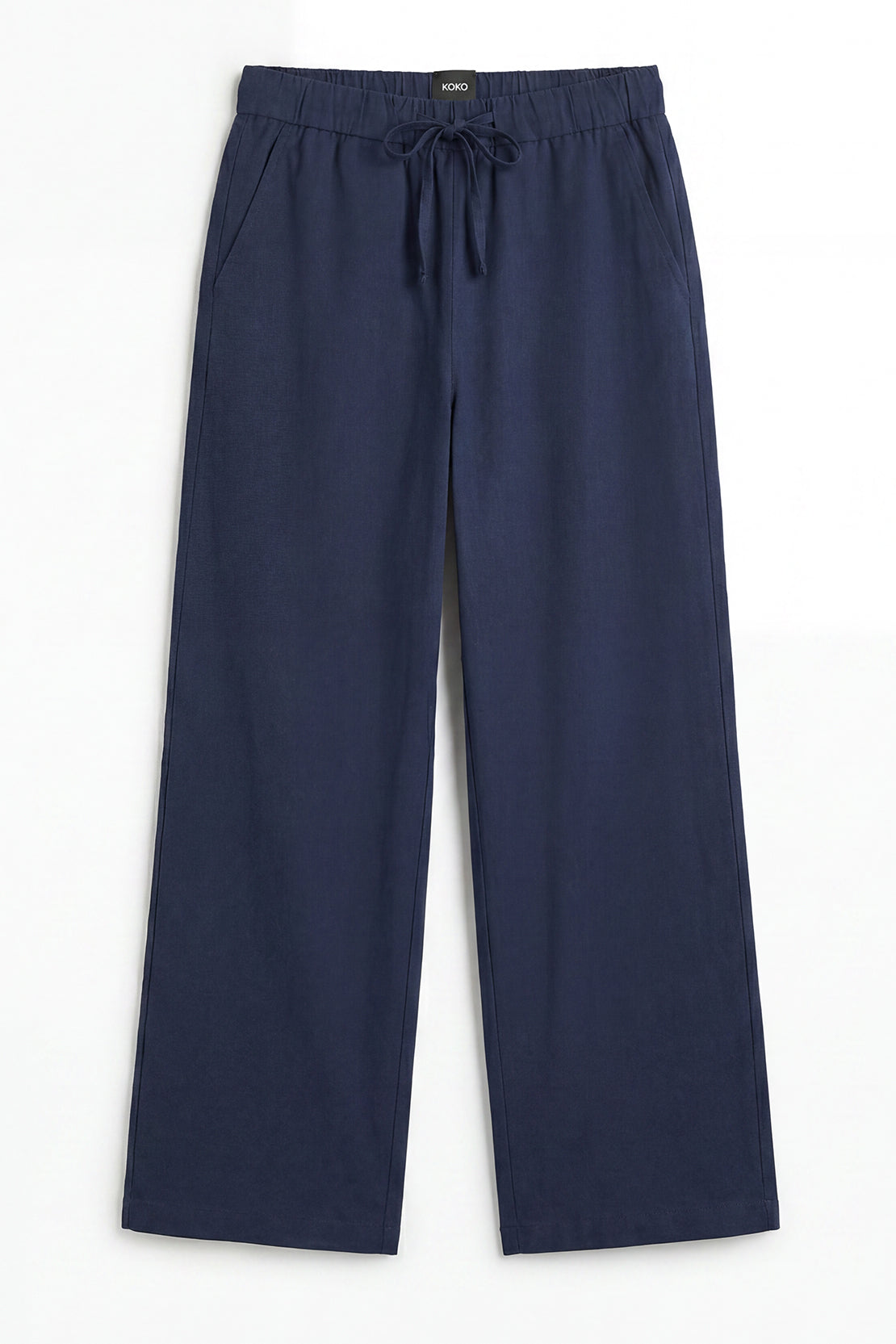 KOKO Looma Linen Relaxed Shirt & Wide-Leg Pants – Navy