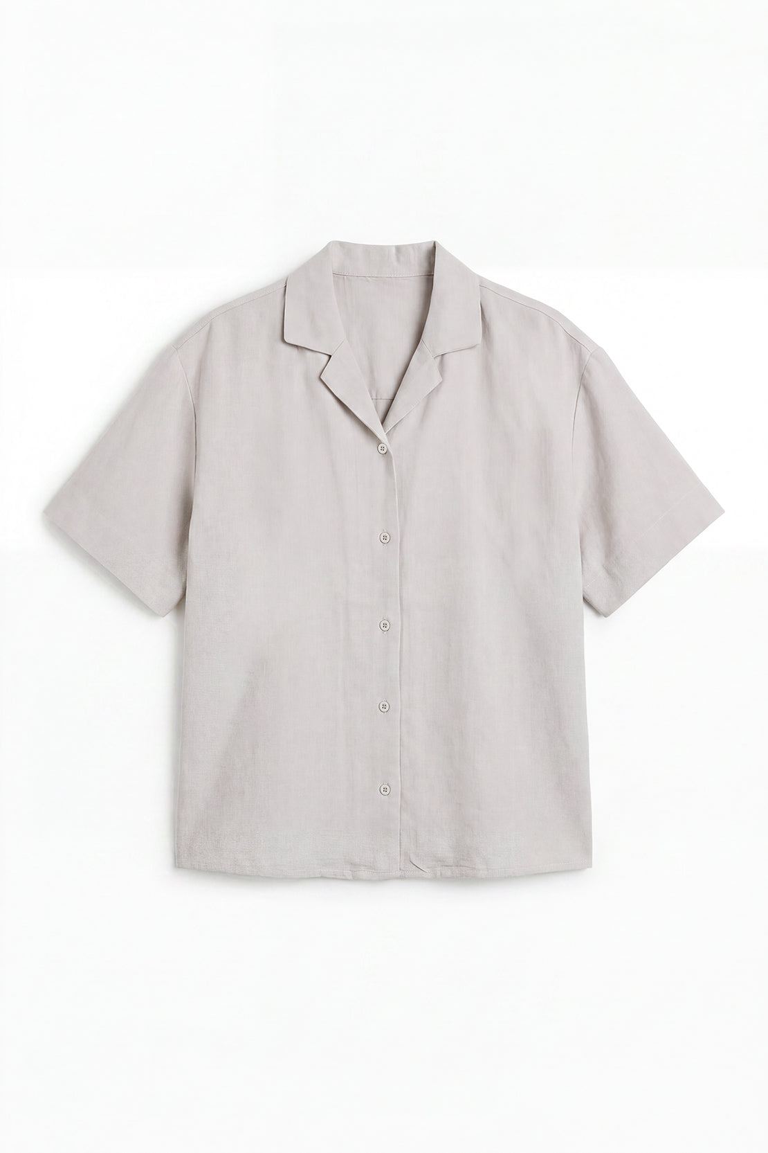 KOKO Looma Linen Relaxed Shirt & Wide-Leg Pants – Grey
