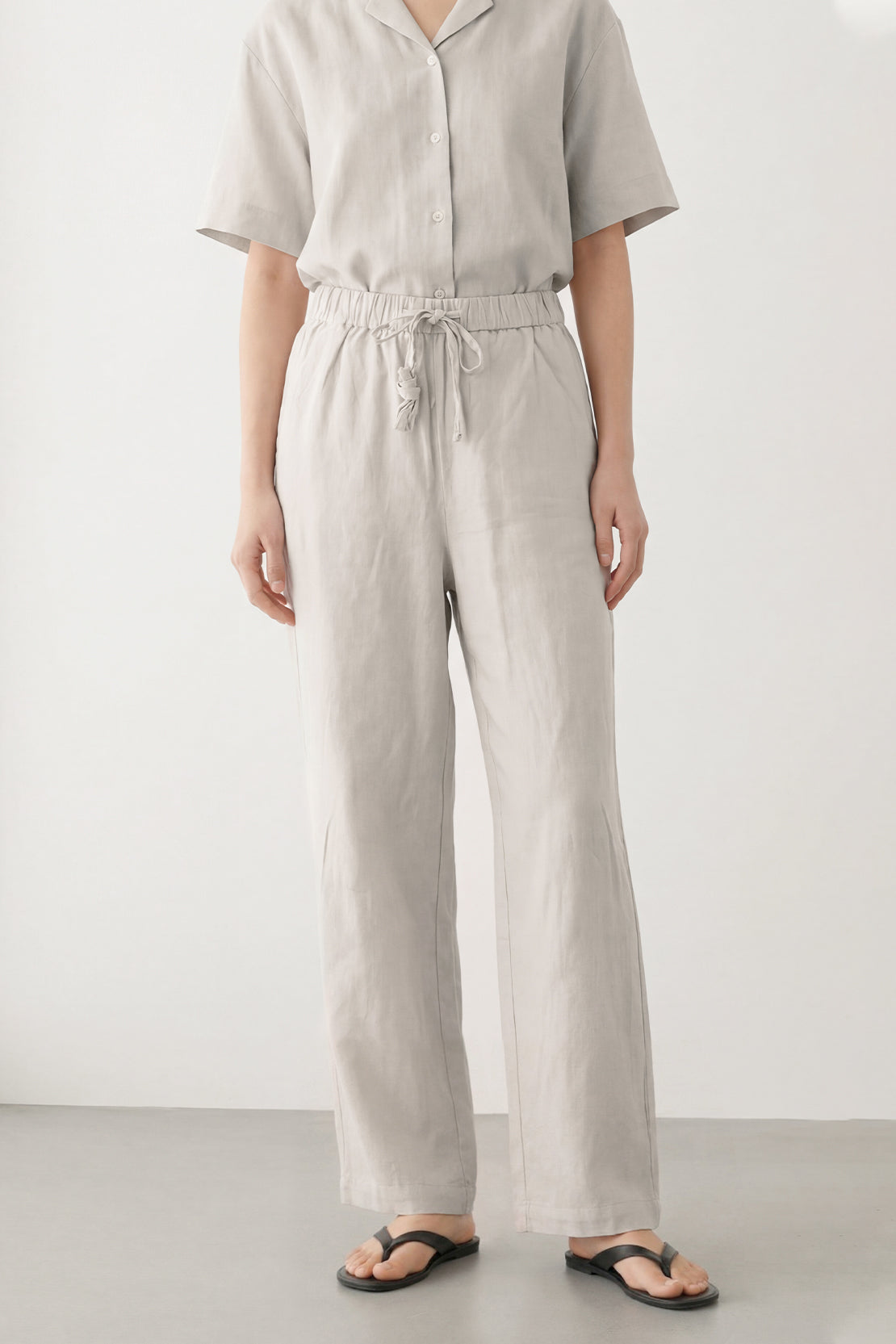 KOKO Looma Linen Wide-Leg Pants – Hemp