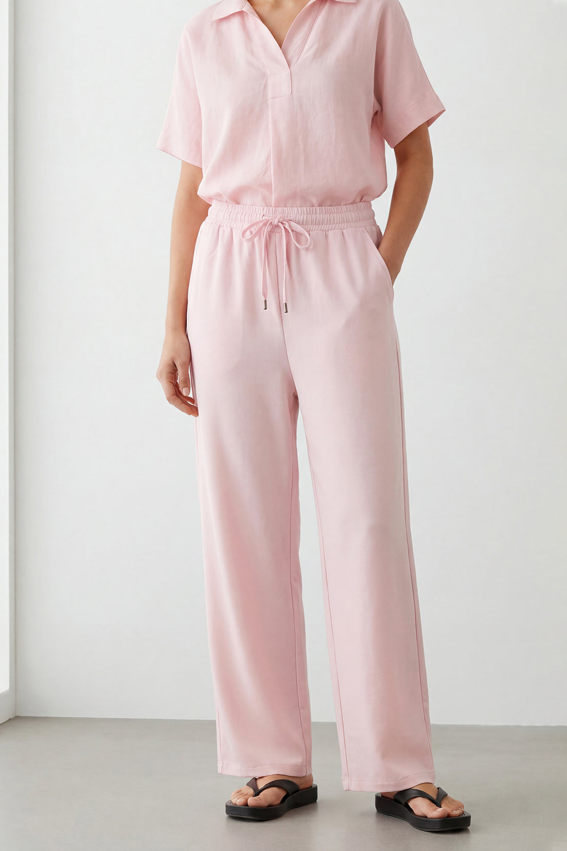 KOKO Cloud Muslin Relaxed Pants – Pink