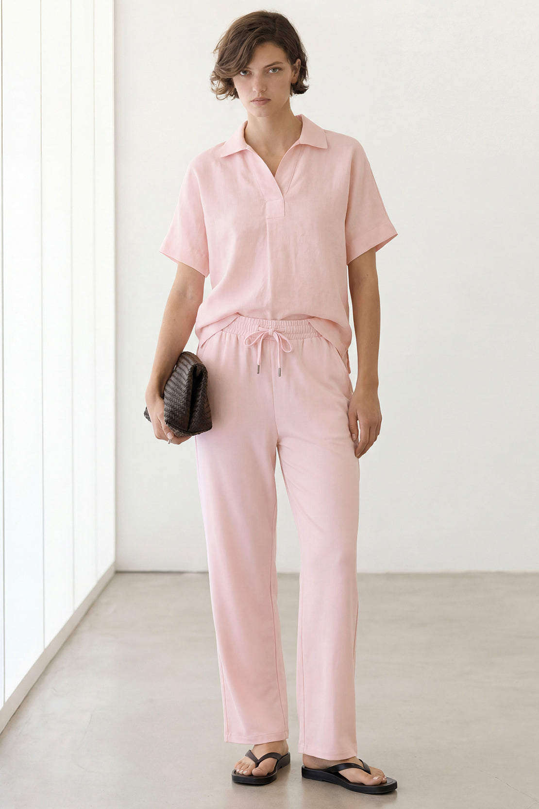 KOKO Cloud Muslin Relaxed Pants – Pink