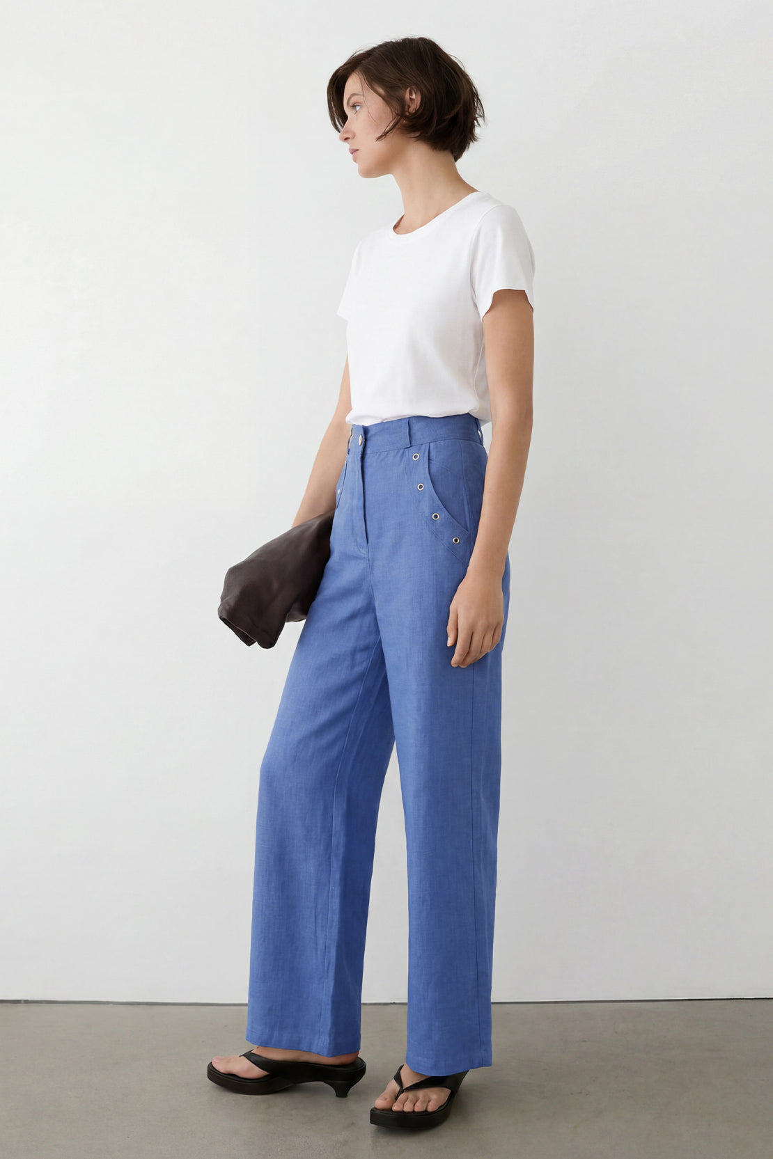 KOKO Structured Linen Bottom – Royal Blue