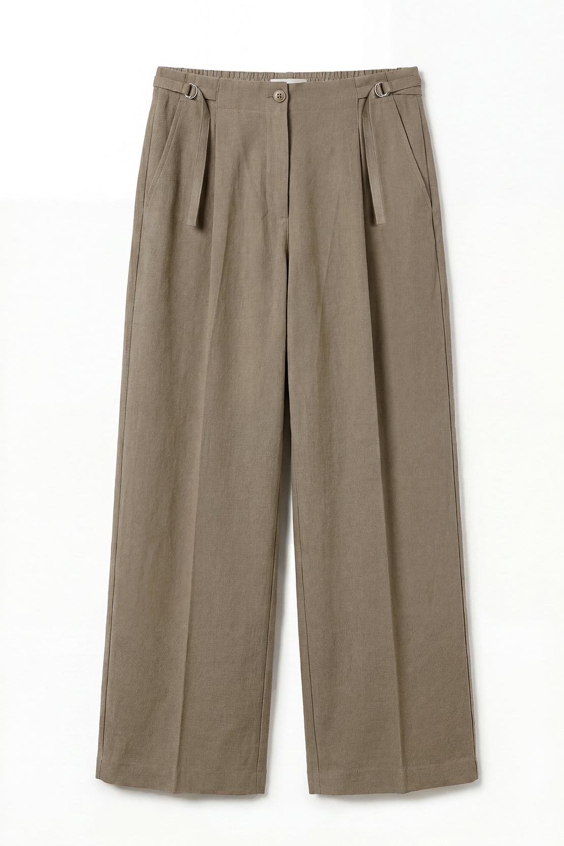 KOKO Modern Weave Buckle Pants – Army green