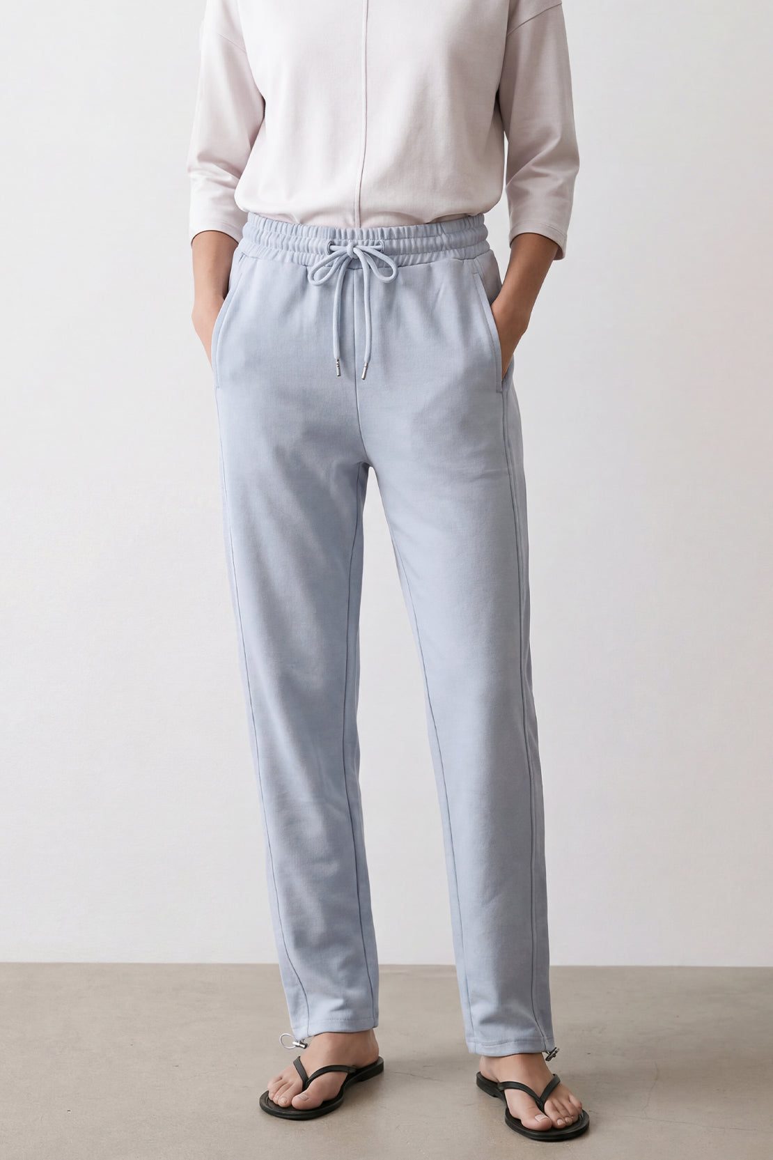 KOKO Lulu Fabric Jogger Bottom – Light Blue