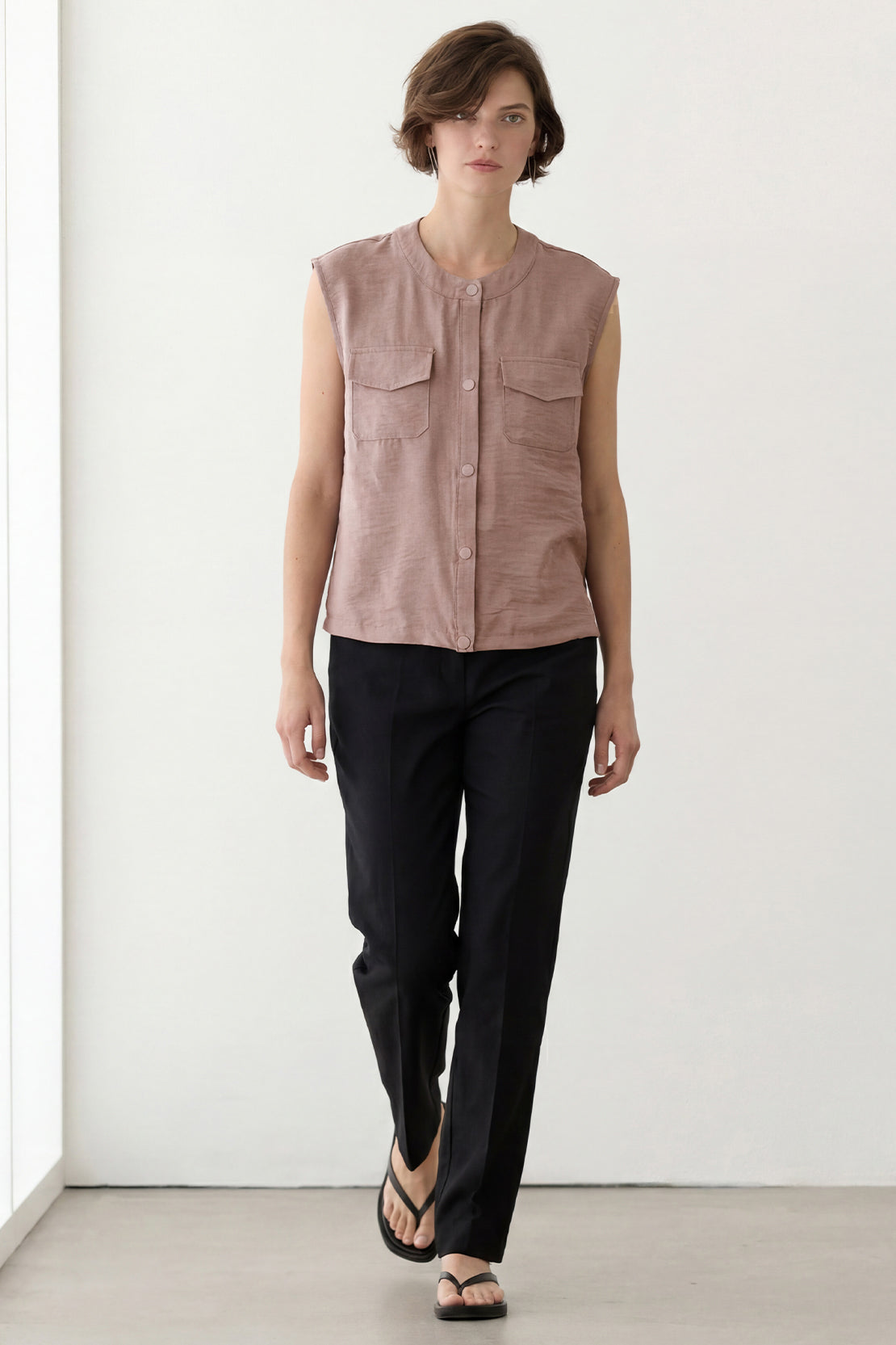 KOKO Mono Cloud Sleeveless Top – Pink