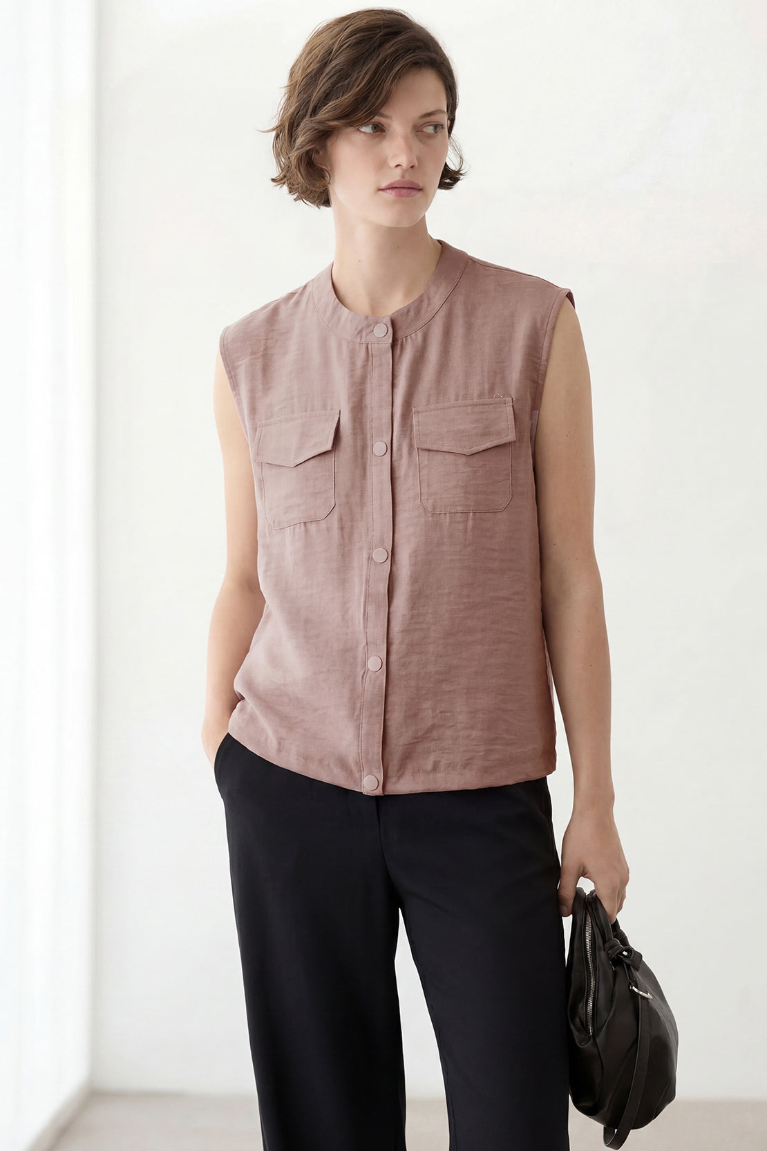 KOKO Mono Cloud Sleeveless Top – Pink