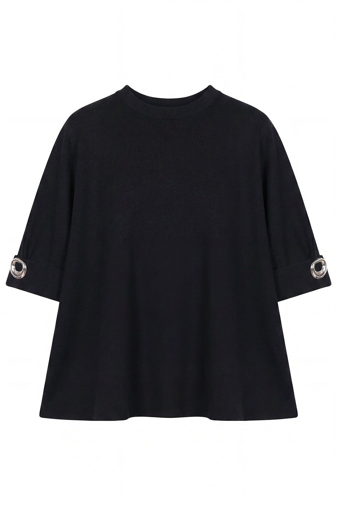 KOKO Neo Mesh Relaxed Statement Top – Black