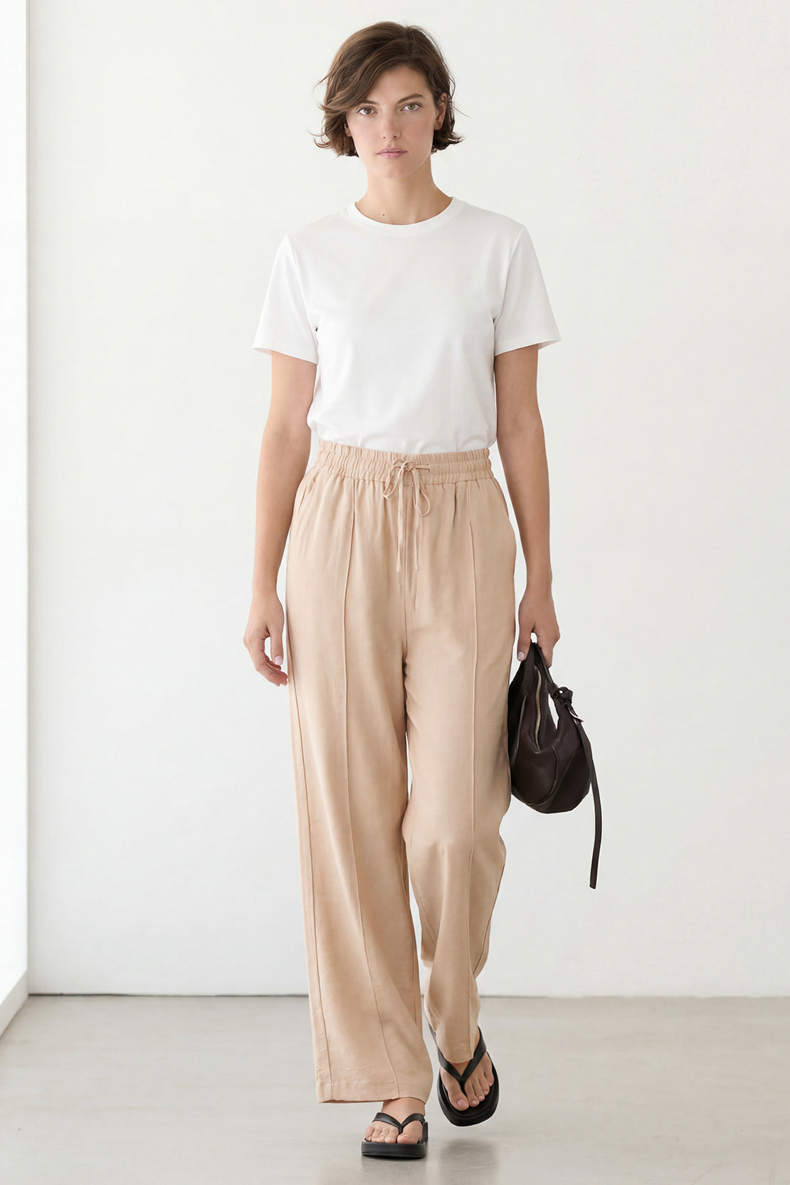 KOKO NOVA Relaxed Trouser – Apricot