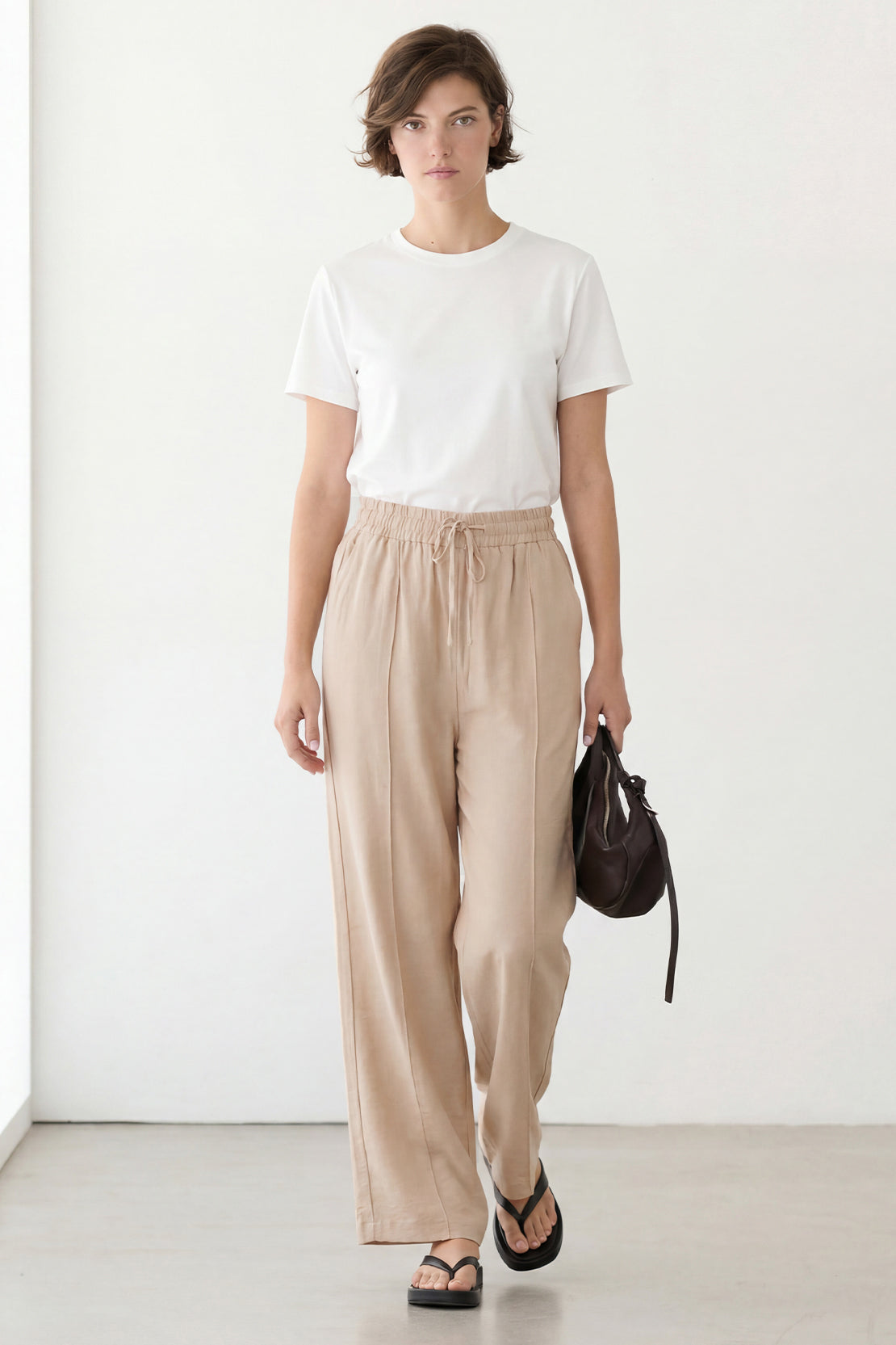 KOKO NOVA Relaxed Trouser – Apricot
