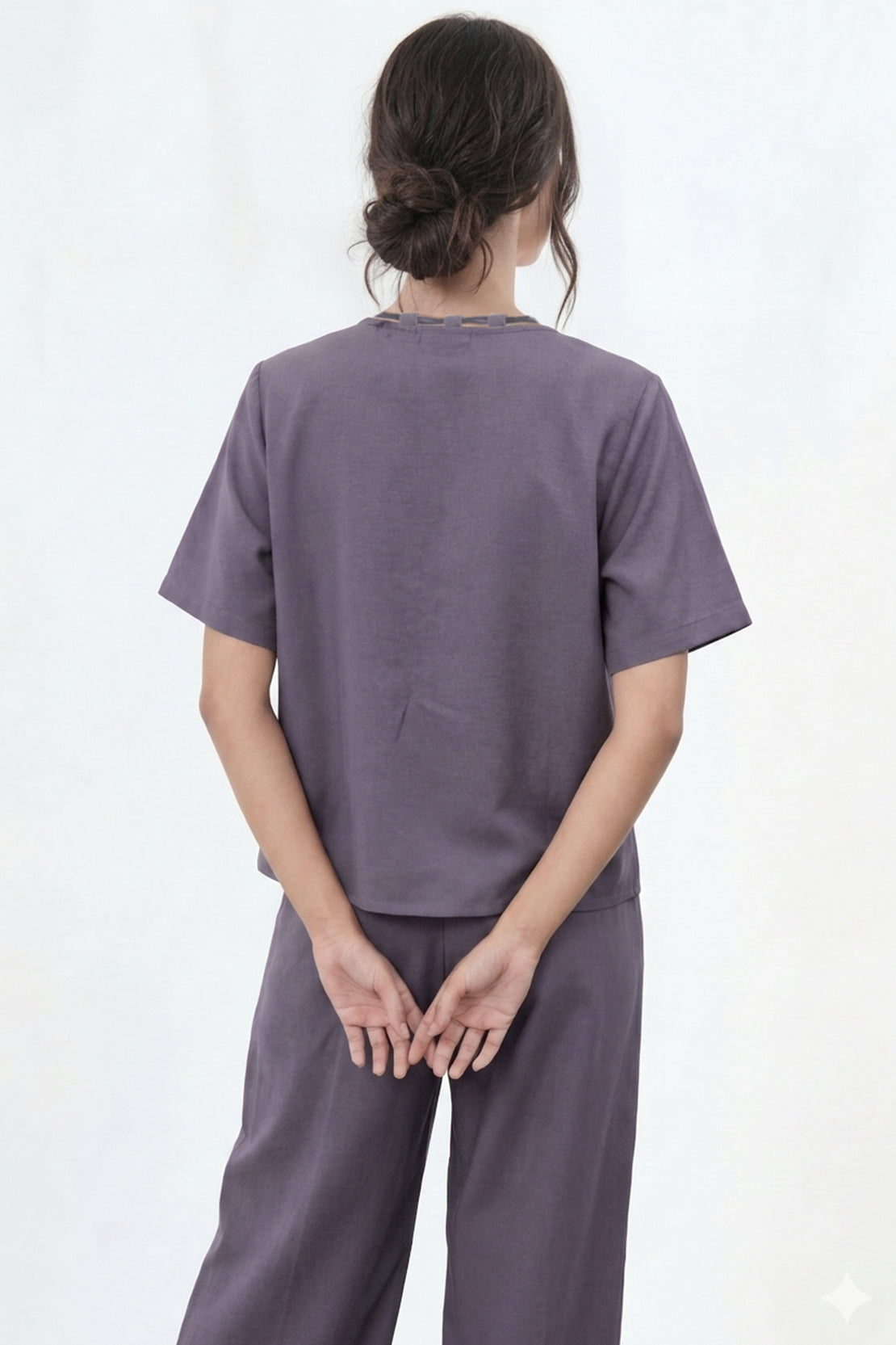 KOKO Nova Tie-Neck Top – Dusty Purple