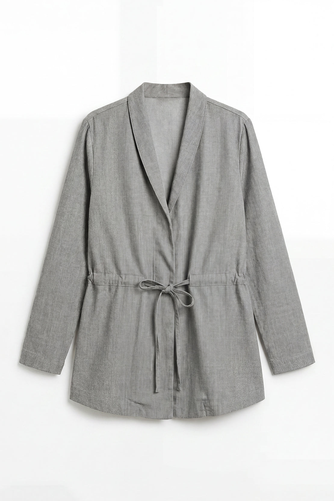 KOKO Aero Linen Tie-Front Top Or Relaxed Pants Set – Grey