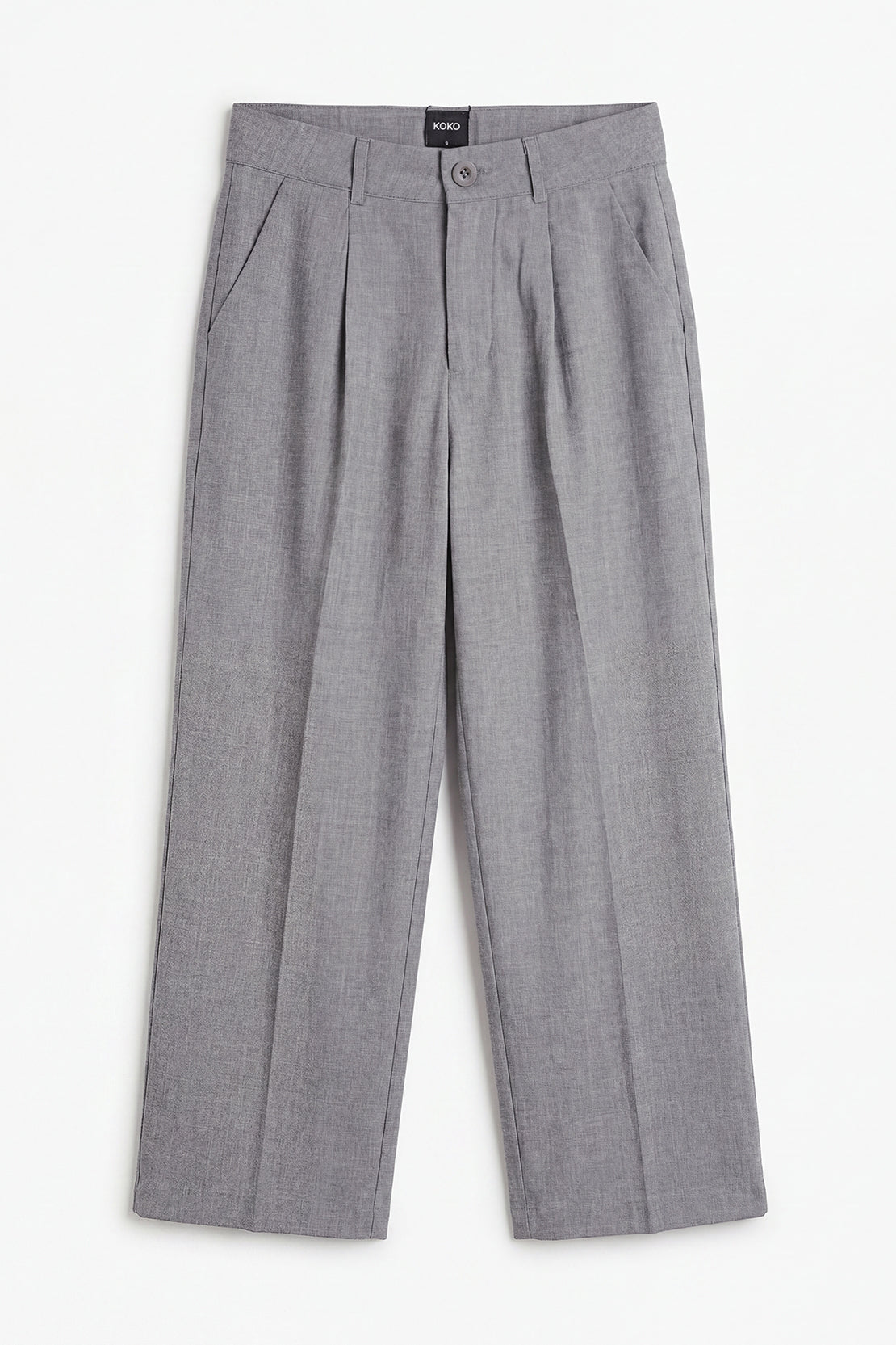 KOKO Aero Linen Tie-Front Top Or Relaxed Pants Set – Grey
