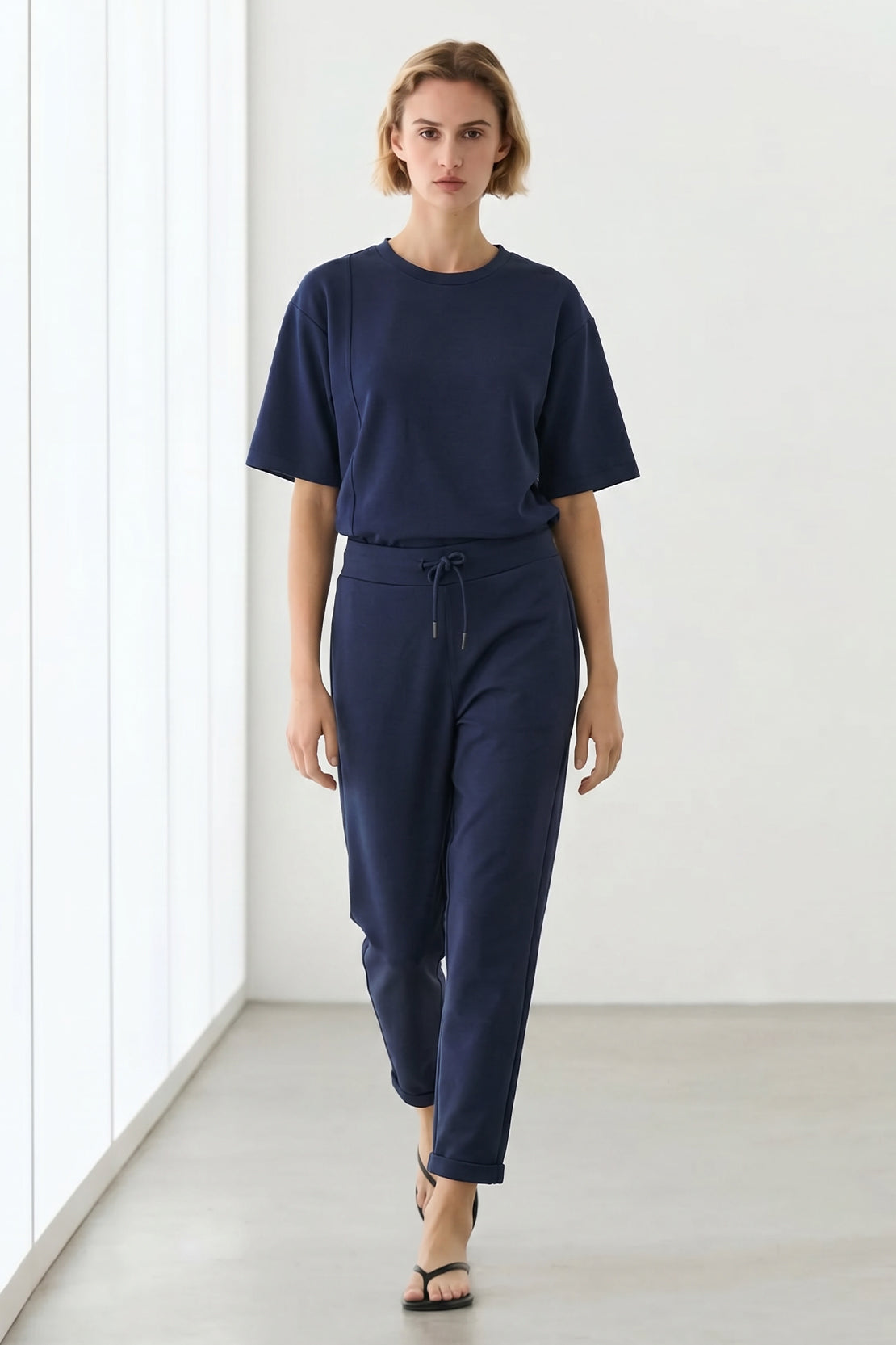 KOKO Modal Comfort Tapered Pants – Navy