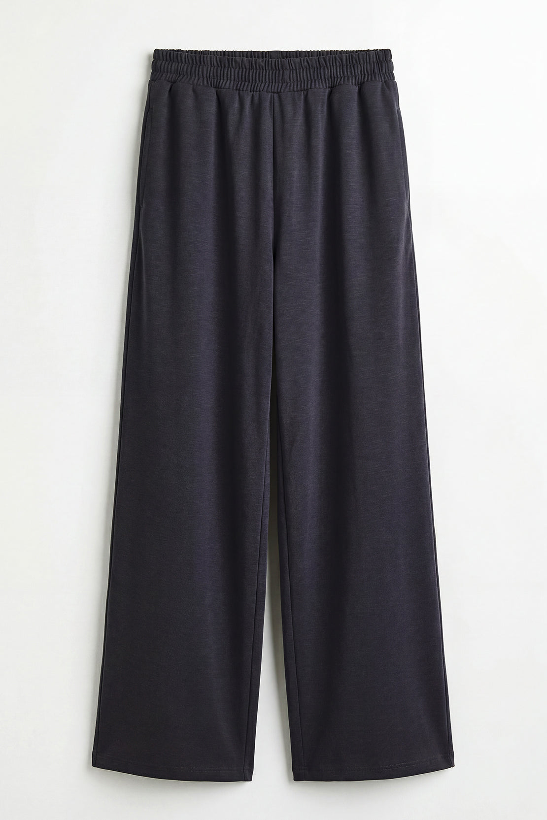 KOKO Modal Roma Relaxed Wide Leg Bottom – Dark Grey