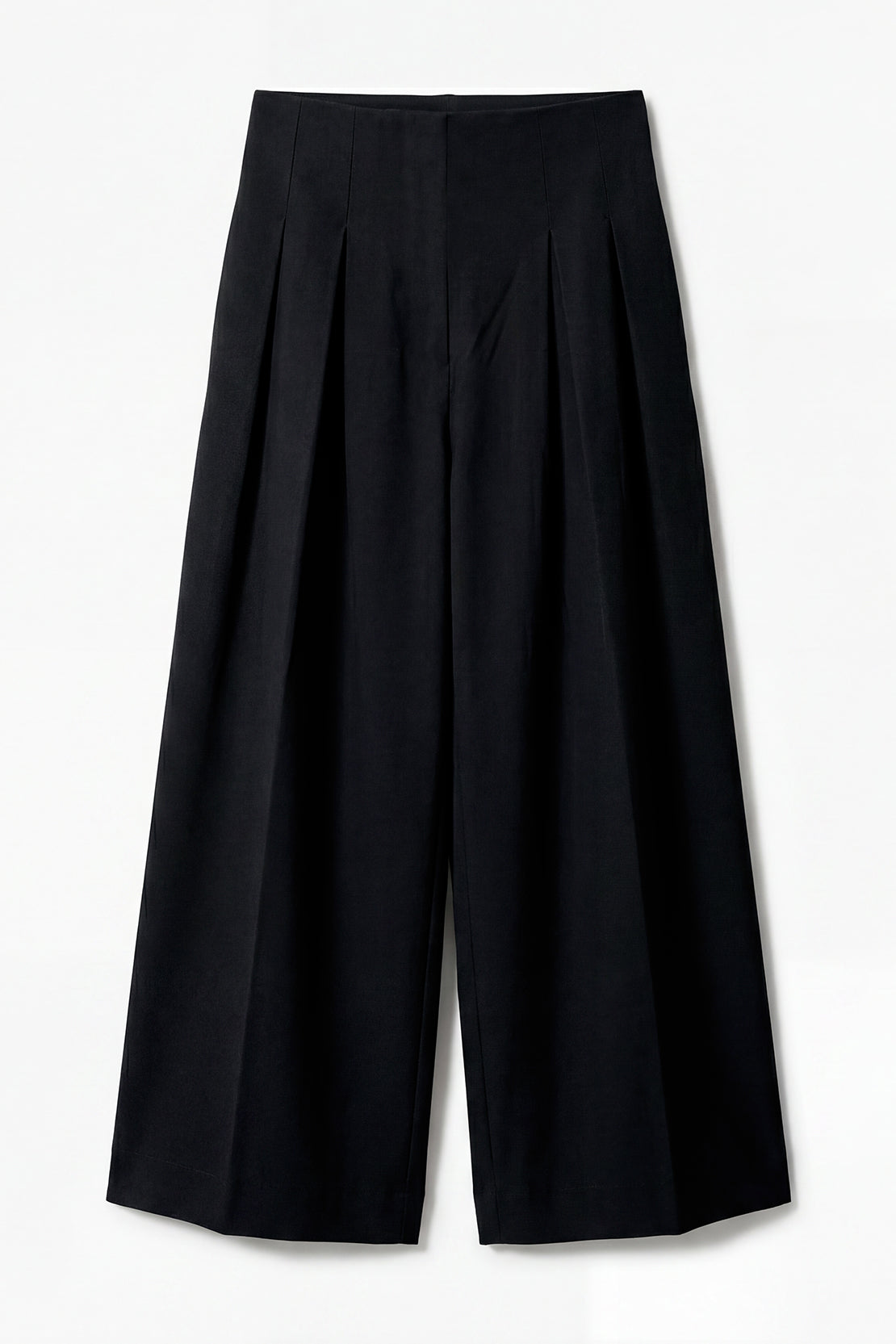 KOKO Modal Roma High-Waist Pleated Trouser – Black