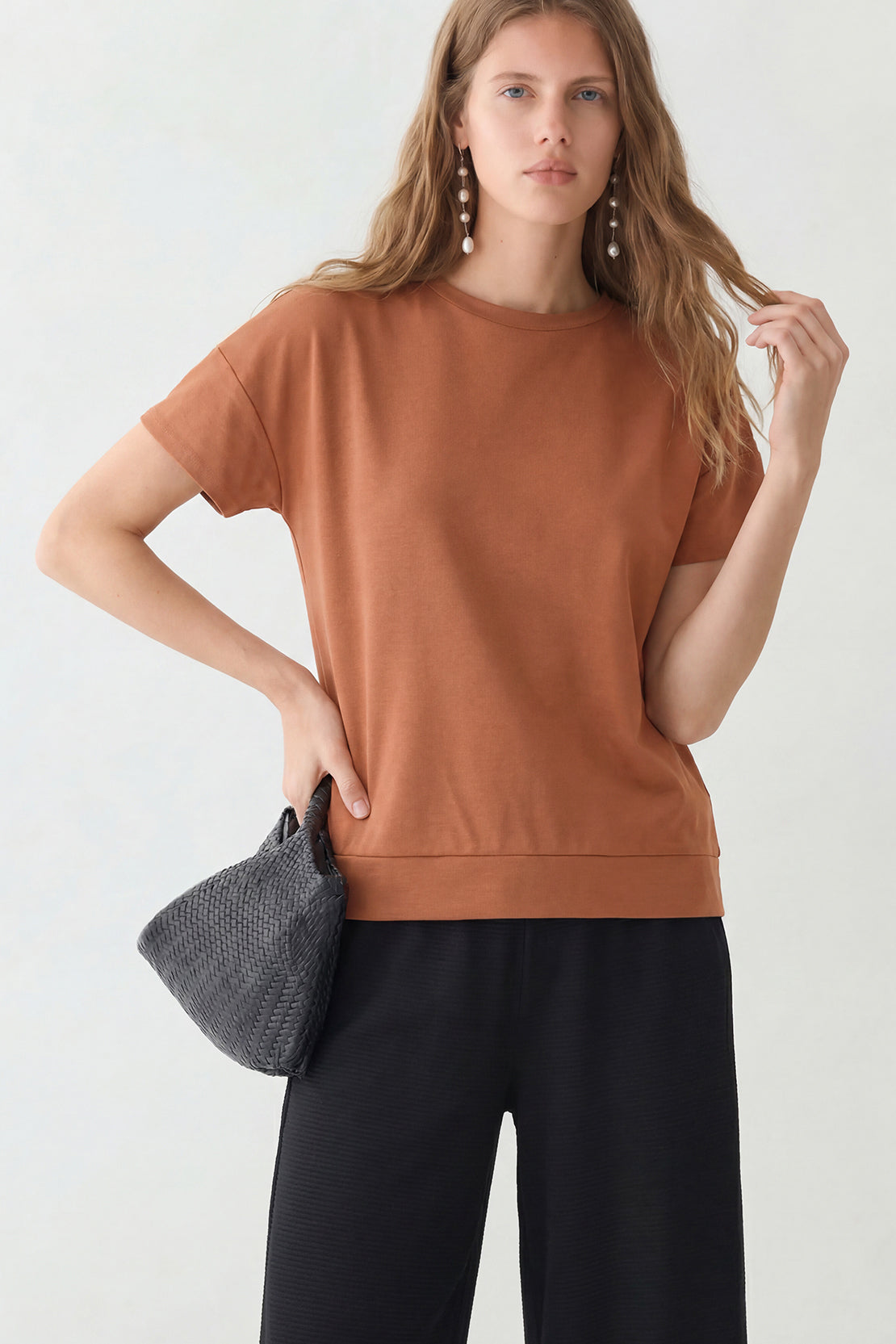 Koko Modal Roma Relaxed Top – Rust