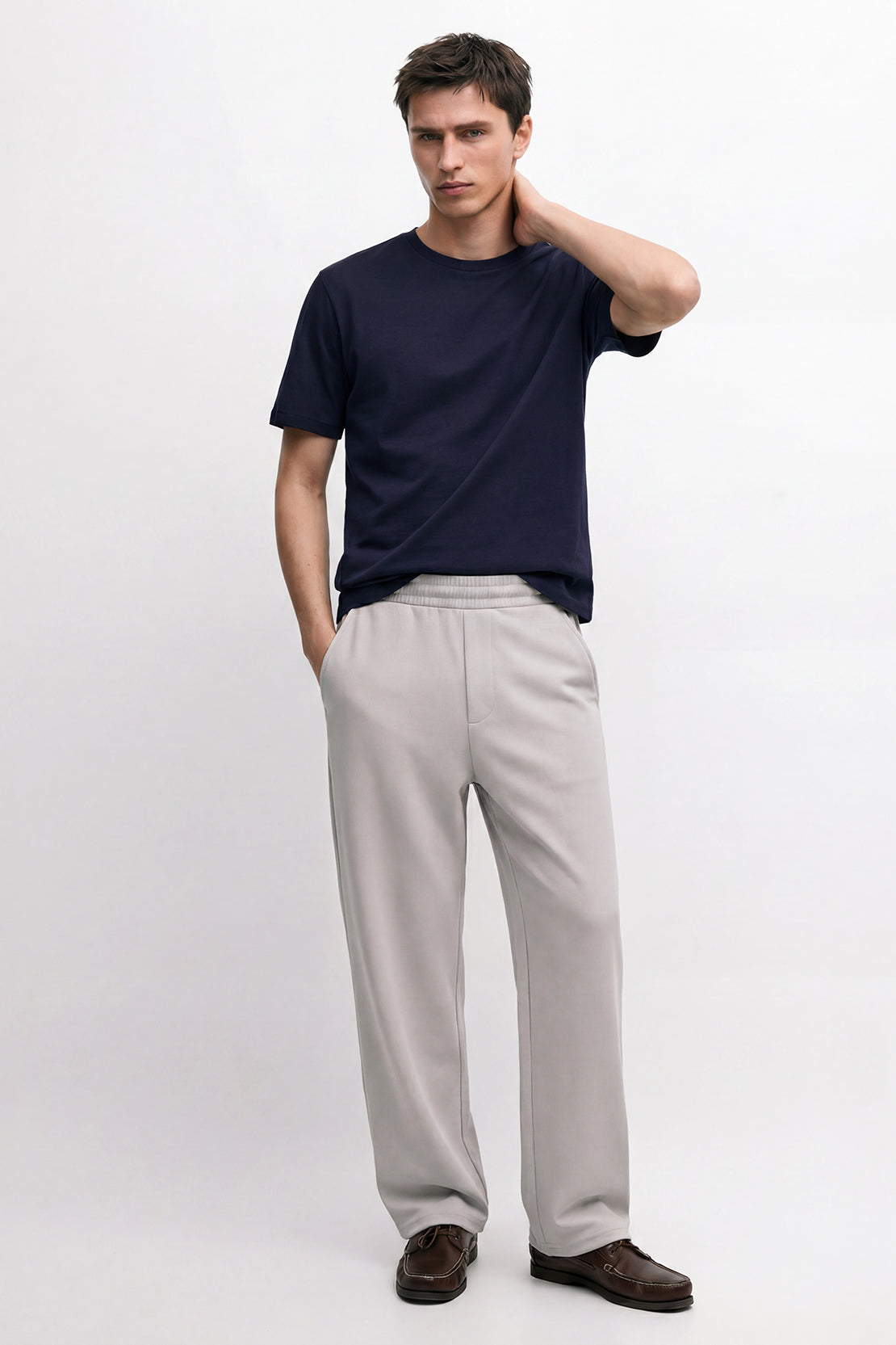KOKO Modal Blend Relaxed Pants – Soft Grey