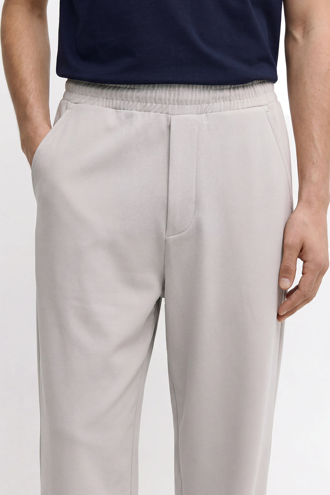 KOKO Modal Blend Relaxed Pants – Soft Grey