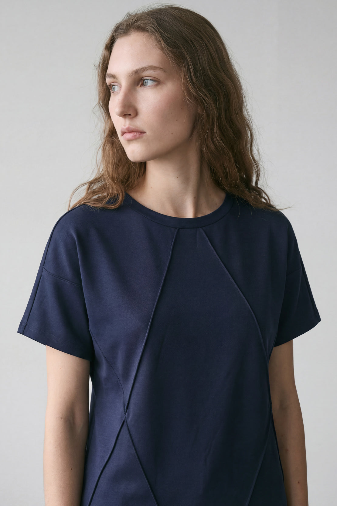 KOKO Modal Seam Detail Top – Navy