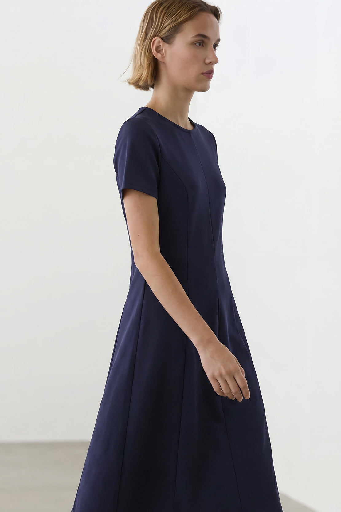 Koko Modal Midi Dress – Navy