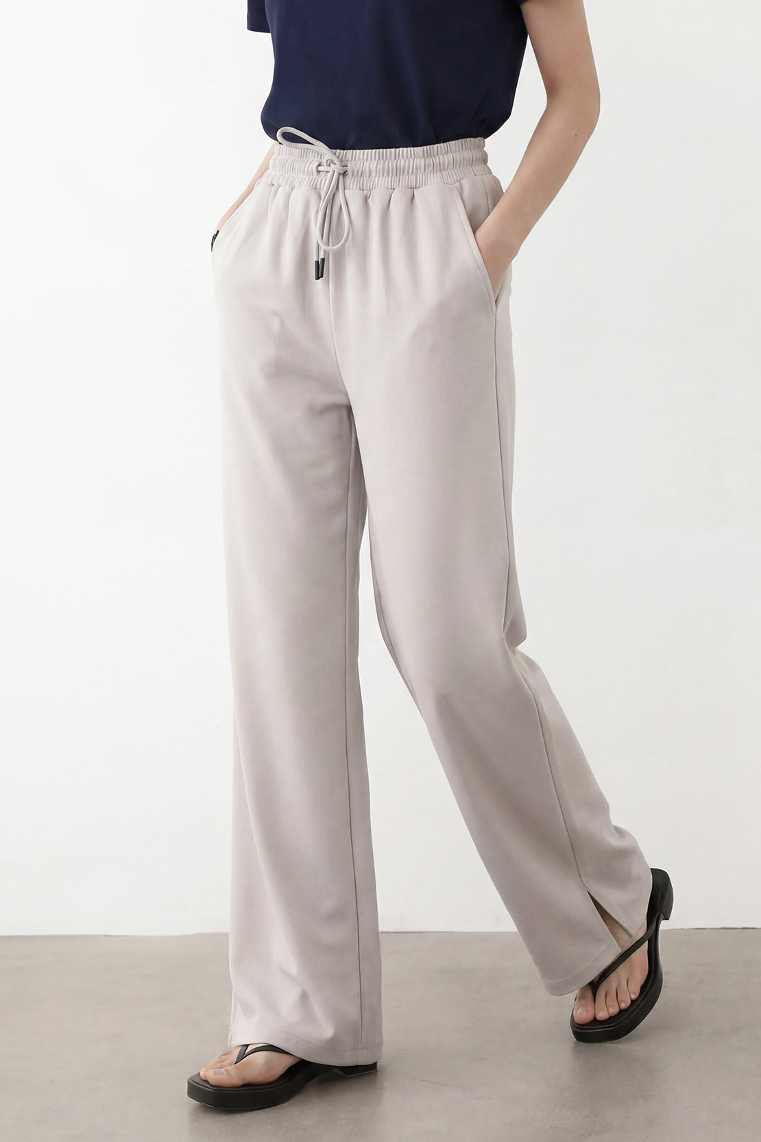 KOKO Modal Relaxed Trouser – Soft Grey