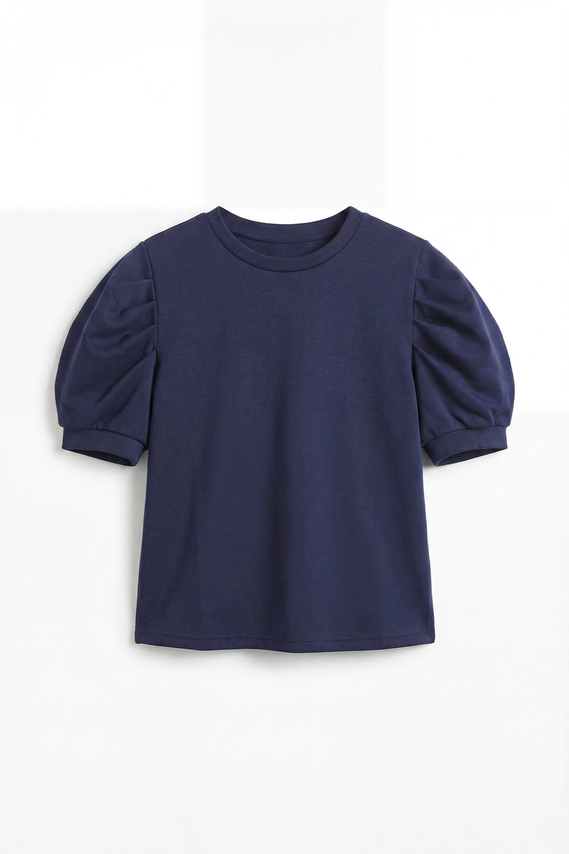 KOKO Modal Puff Sleeve Top – Navy